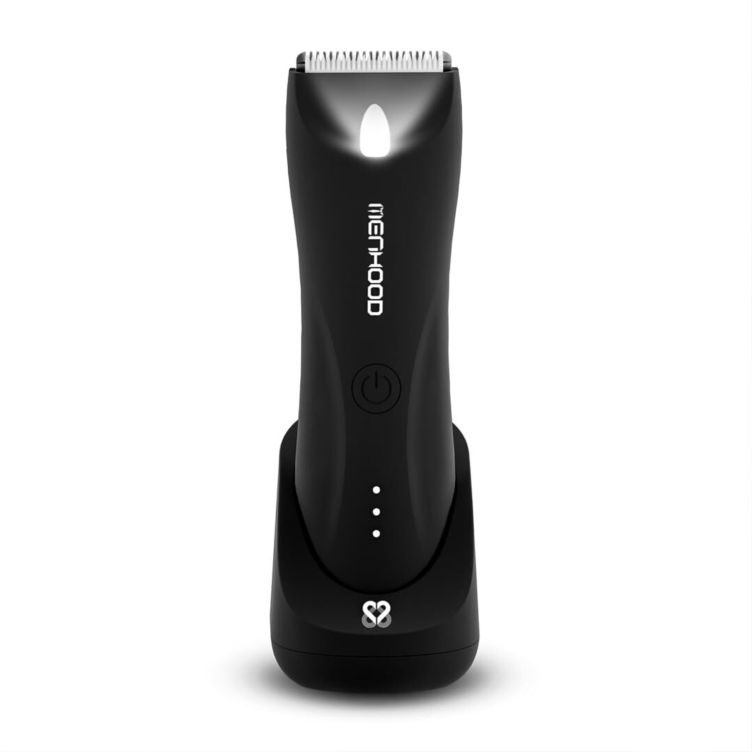 Image of MENHOOD Balls & Body Grooming Trimmer 1.0 Pro for Men IPX7, Waterproof Wireless Charging Fully Waterproof Trimmer 150 min Runtime 4 Length Settings