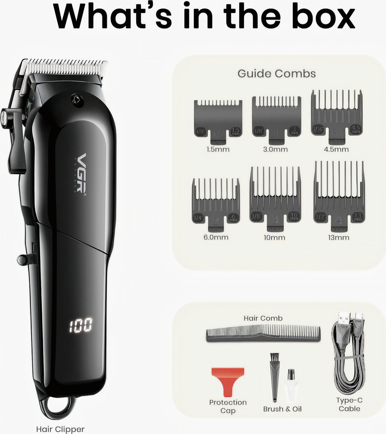 Image of VGR V .118 Trimmer 200 min Runtime 4 Length Settings