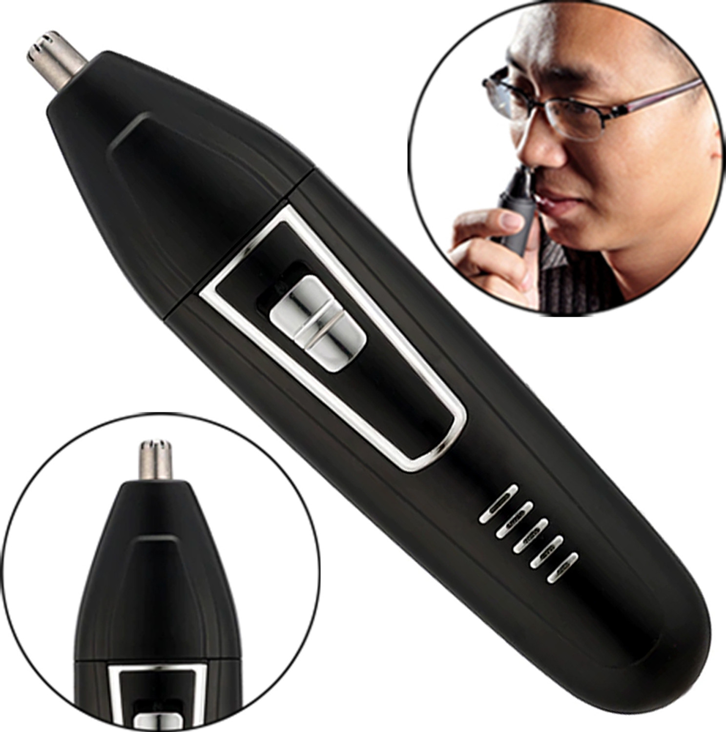 Image of Groomic 3in1 A Chargeable Powerful Nose Trimmer Beard Moustache Hair Trimmer Foil Shaver Fully Waterproof Grooming Kit 240 min Runtime 4 Length Settings