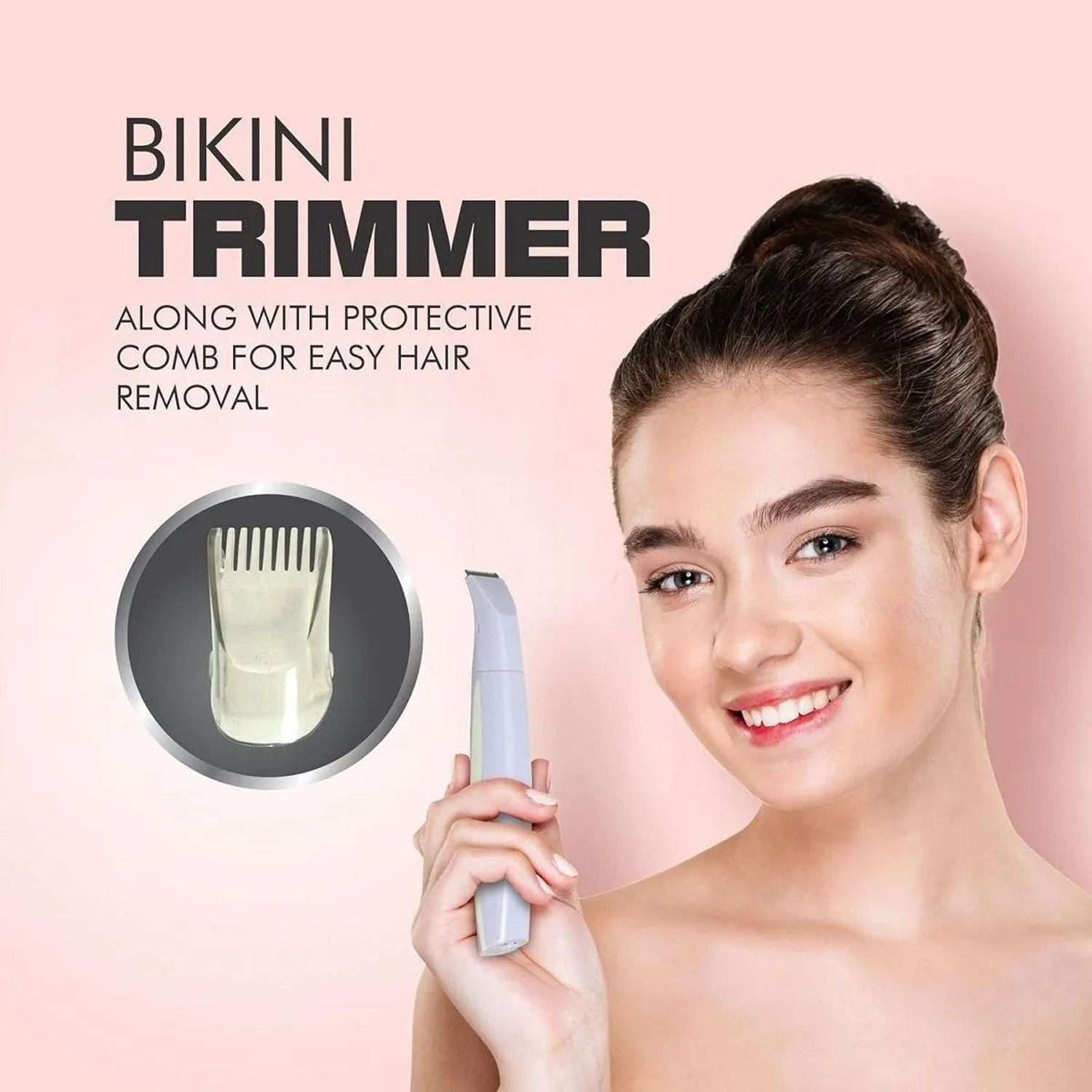 Image of HAVELLS GHPFFAAEWH00 LADY BODY GROOMER FD5004 Body Groomer 45 min Runtime 1 Length Settings