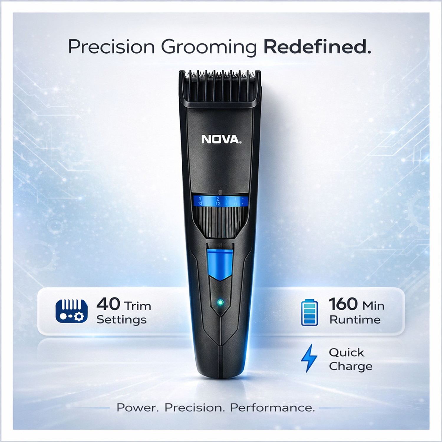 Image of NOVA NHT 1053 Trimmer 160 min Runtime 40 Length Settings