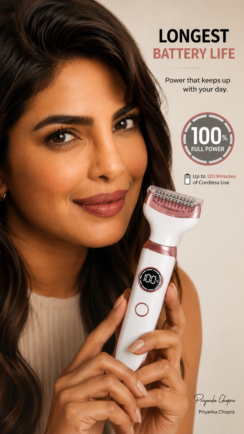 Image of Misuhrobir 4-in-1 Rechargeable Women's Beauty Grooming Kit Fully Waterproof Trimmer 120 min Runtime 4 Length Settings (Multicolor)