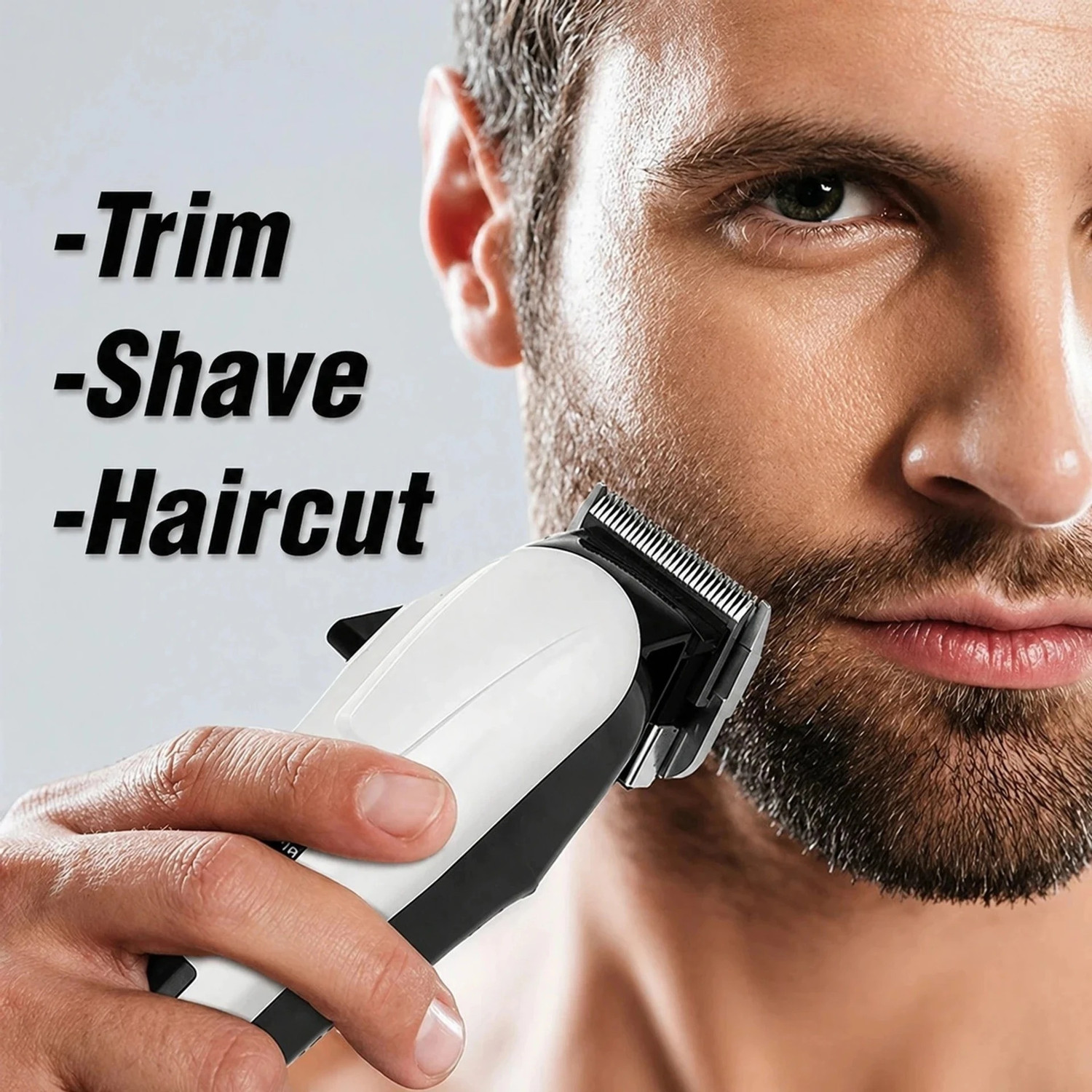 Image of Raccoon 809 Pet Grooming Clipper for Dogs, Cats Hair Trimmer with LCD Display White, Black Pet Hair Trimmer