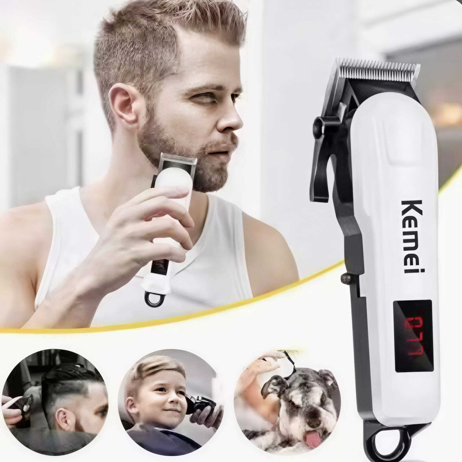 Image of KEMMIE inchKM, 809`A Trimmer 240 min Runtime 4 Length Settings