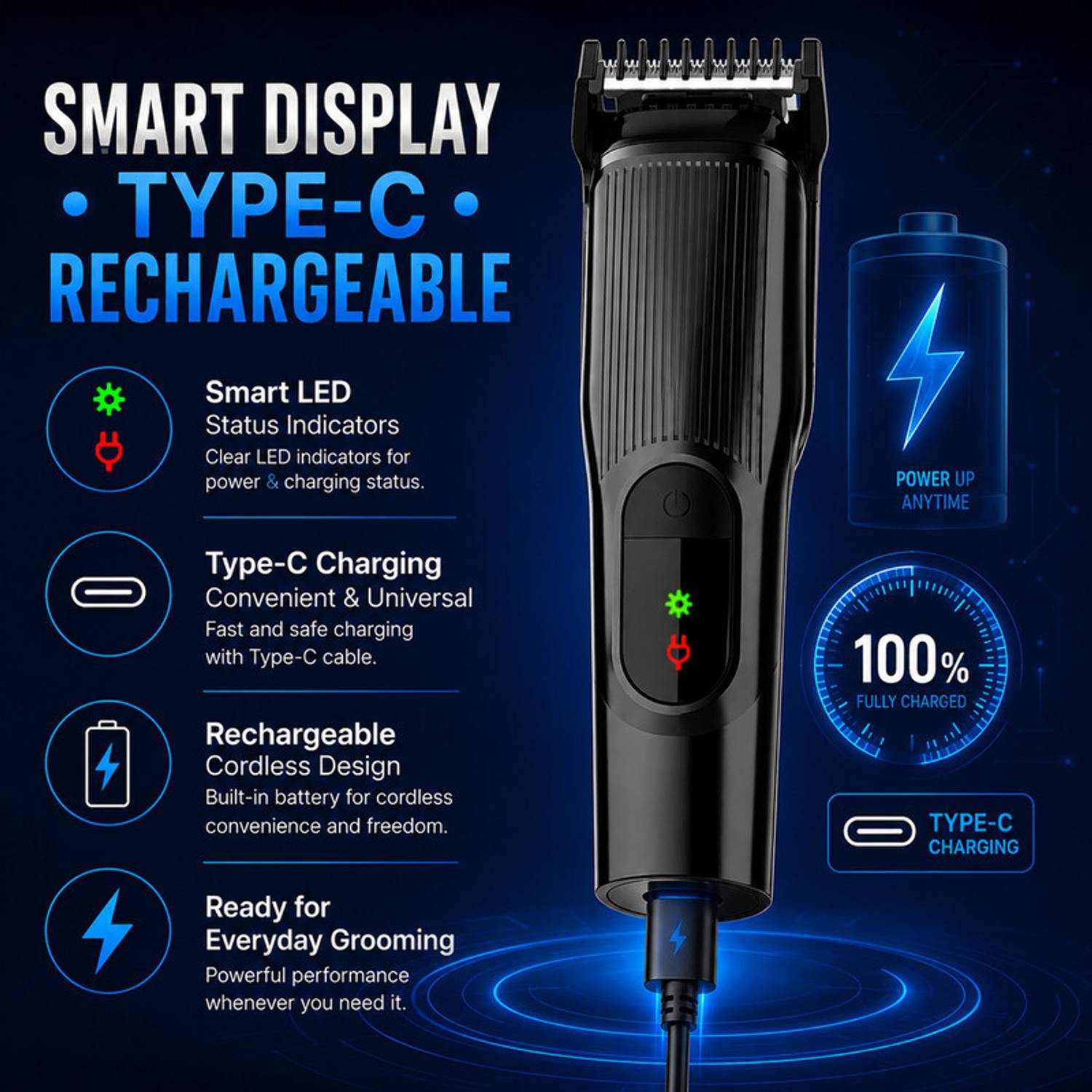 MynxeHTC Type-C Waterproof Trimmer - Image 4