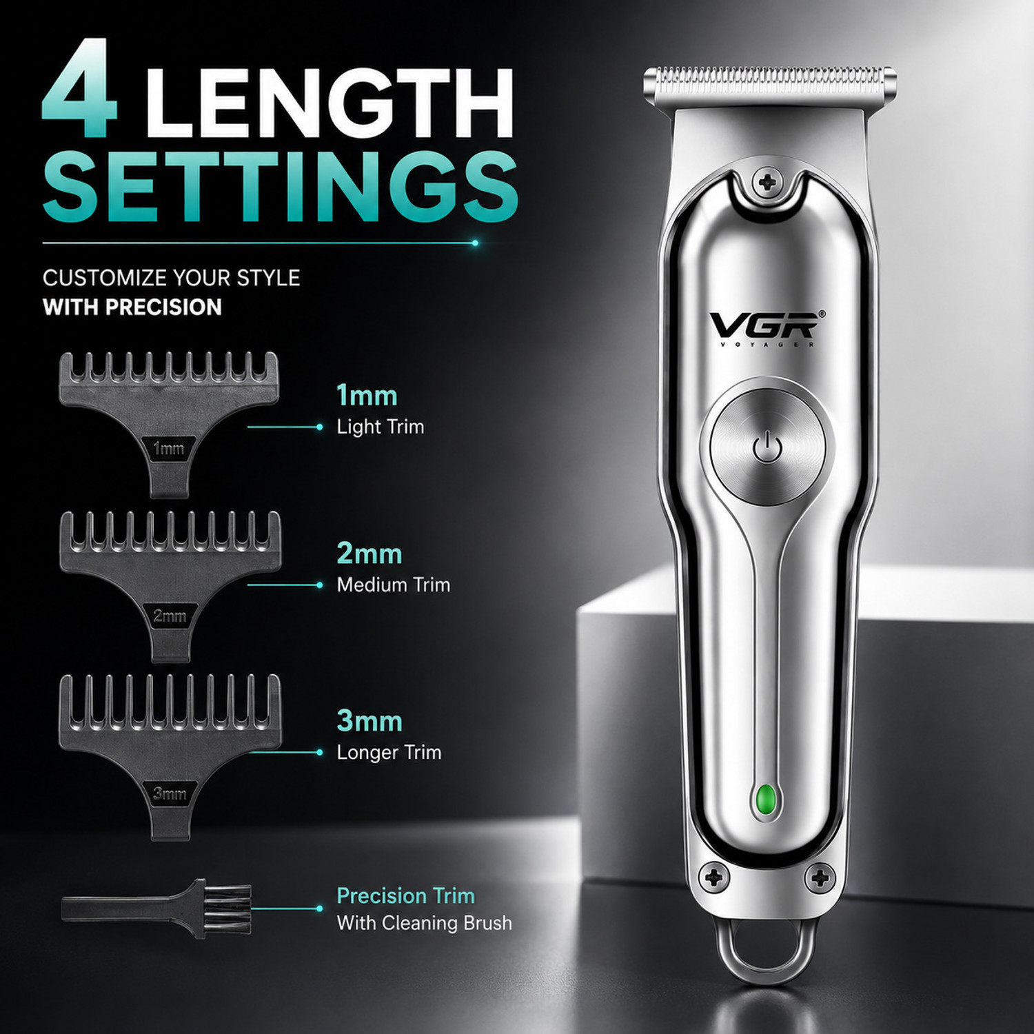Image of VGR V-071. Trimmer 120 min Runtime 4 Length Settings