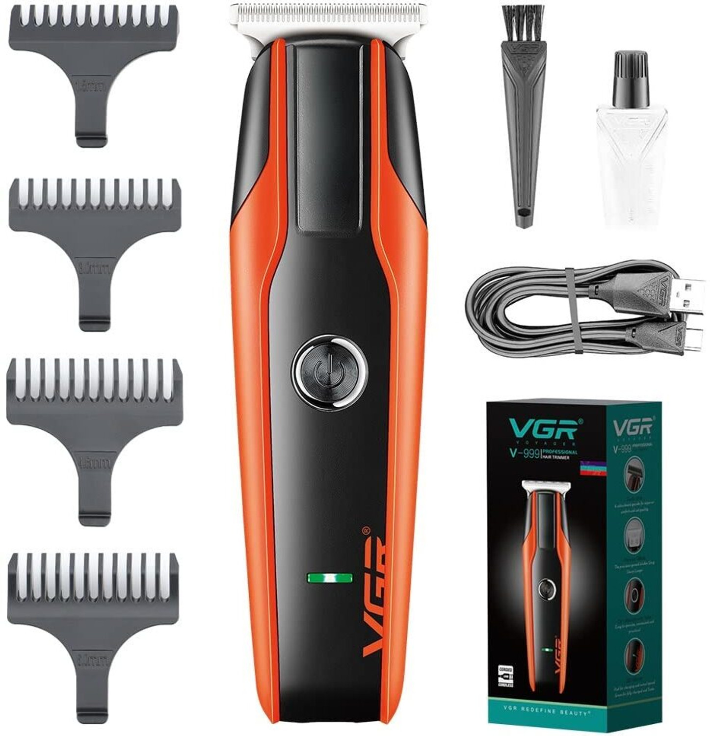 Image of VGR V-999 Fully Waterproof Trimmer 120 min Runtime 4 Length Settings