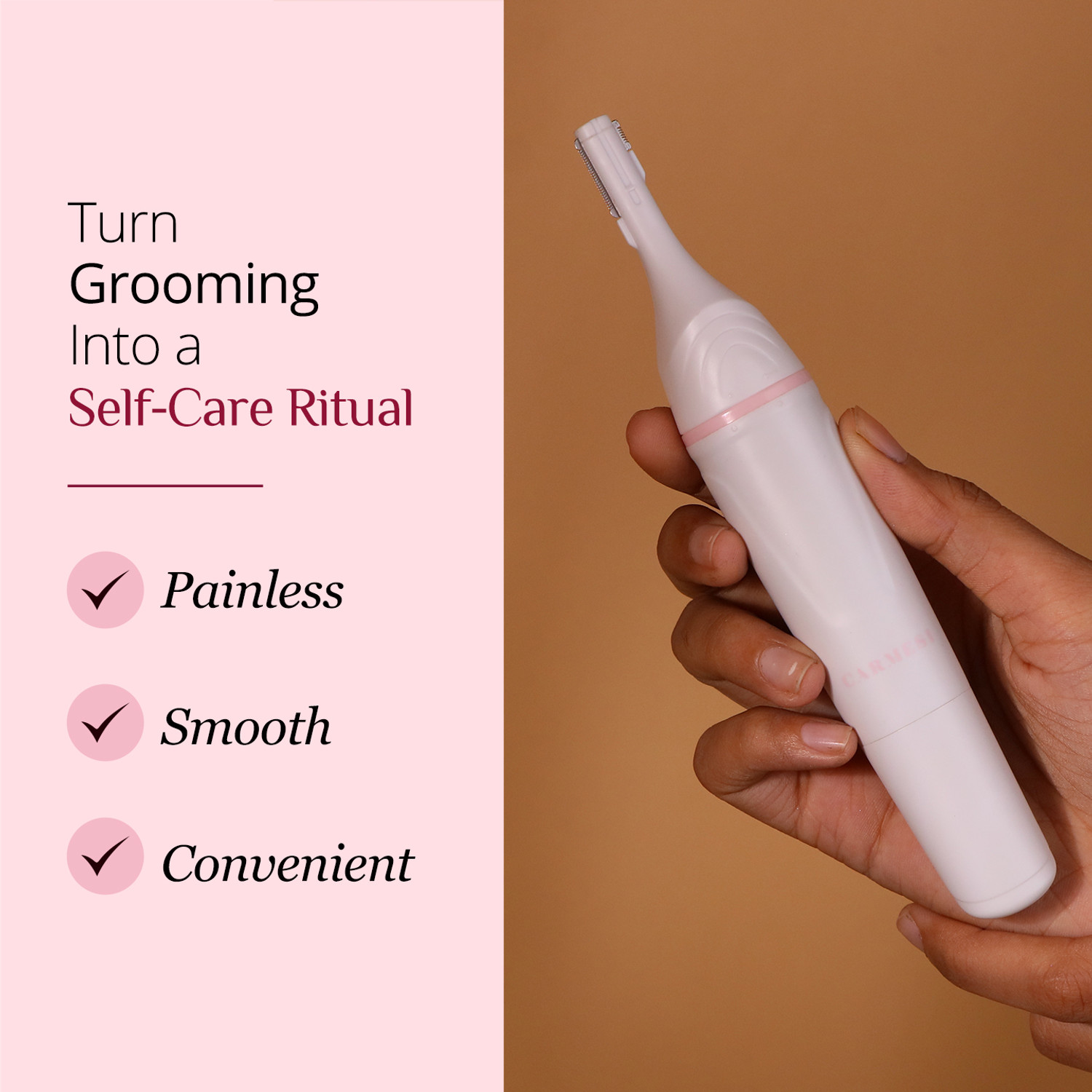 Image of Carmesi Multipurpose Electric Trimmer | Painless Grooming for Sensitive Areas Trimmer 60 min Runtime 2 Length Settings