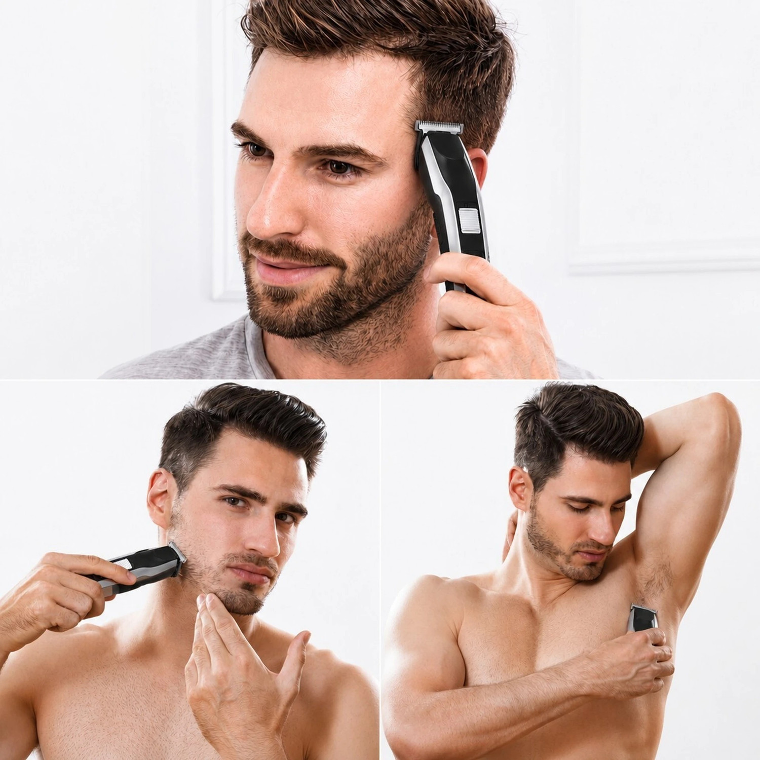 Image of Zeno volt 538 Professional Beard Trimmer For Men, Durable Sharp Accessories Blade Shaver Trimmer 120 min Runtime 5 Length Settings