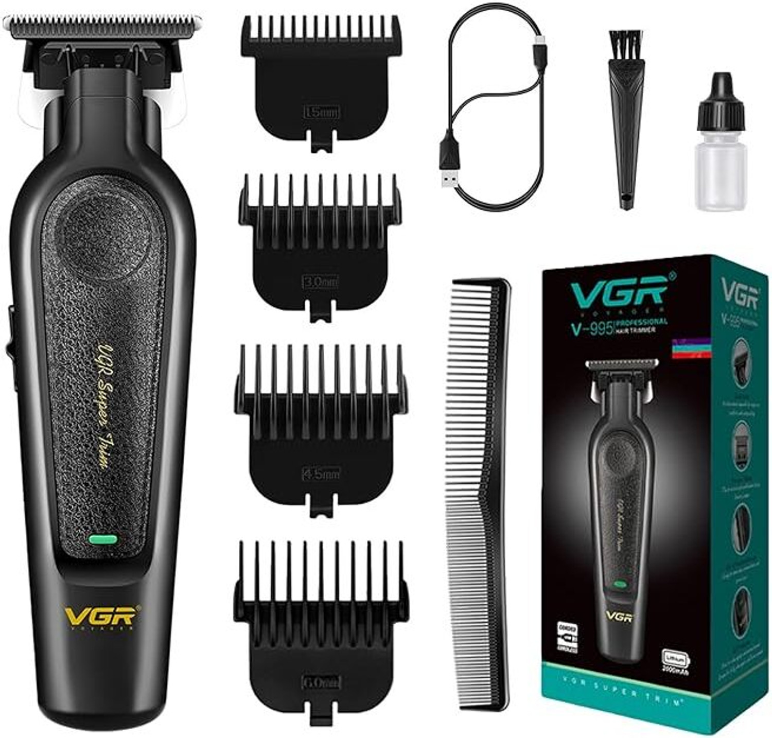 Image of VGR V-995 Trimmer 300 min Runtime 4 Length Settings