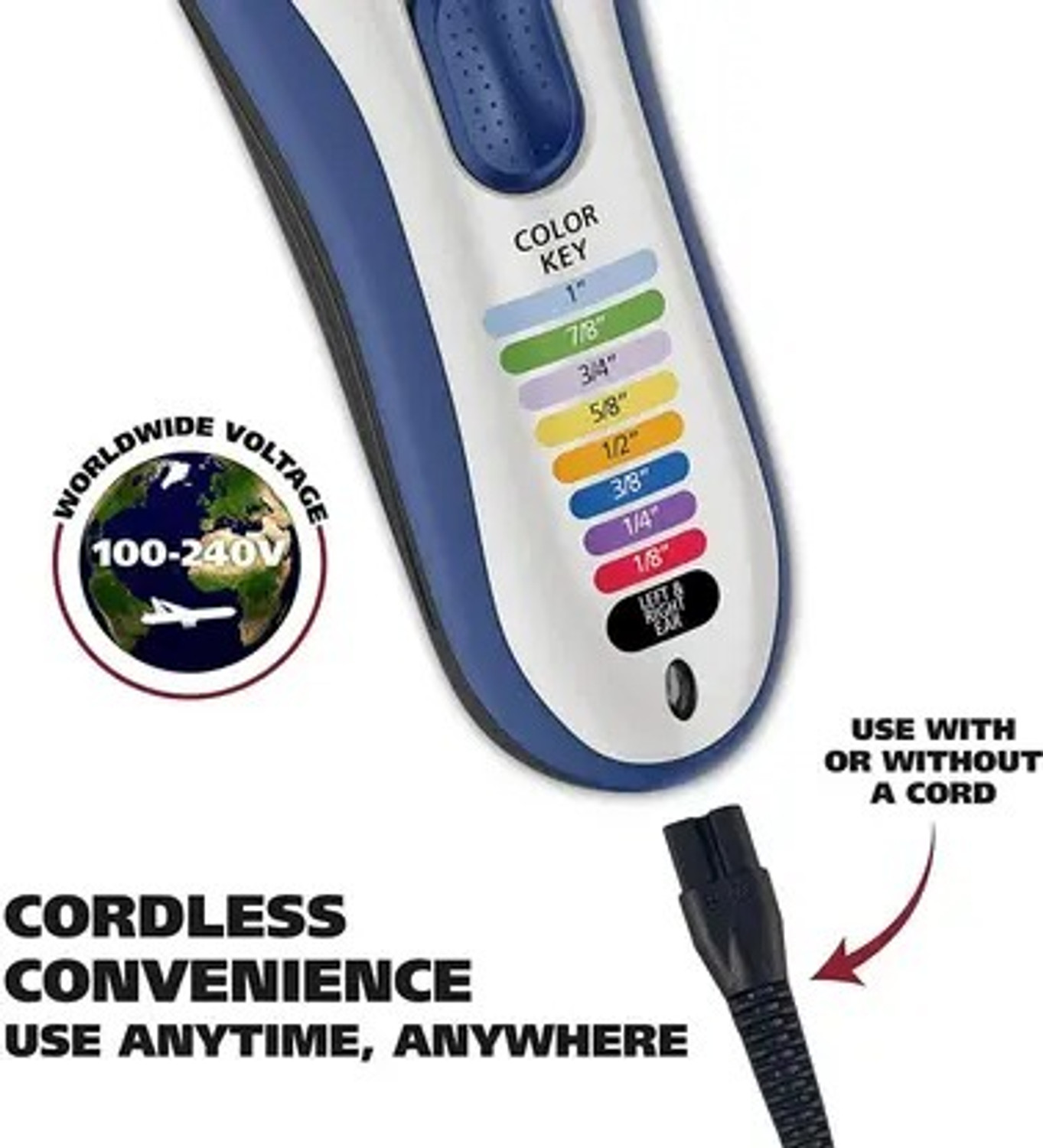 Image of WAHL Color Pro Hair Clipper Trimmer 60 min Runtime 1 Length Settings Trimmer 60 min Runtime 0 Length Settings