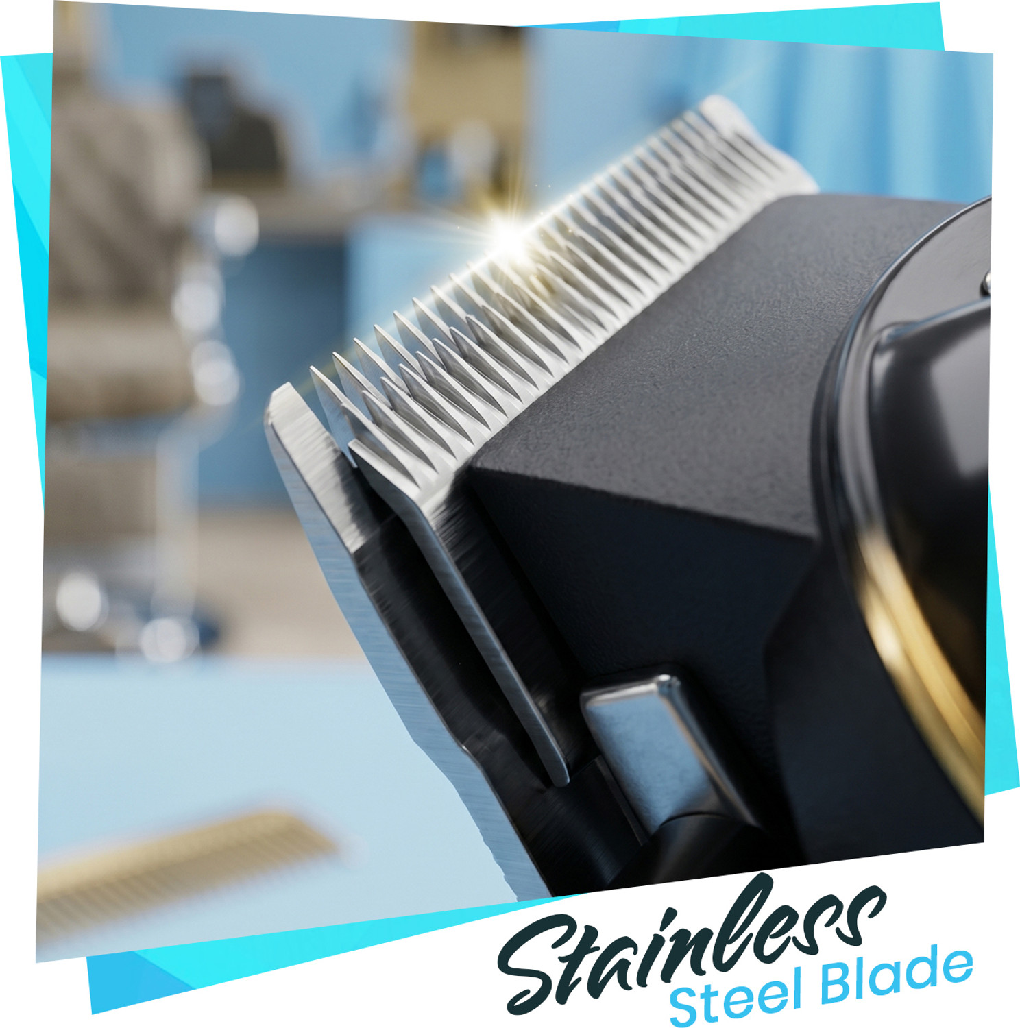 Image of LEPL A-203 Professional Salon Hair Clipper & Beard Trimmer 160 min Runtime 9 Length Settings