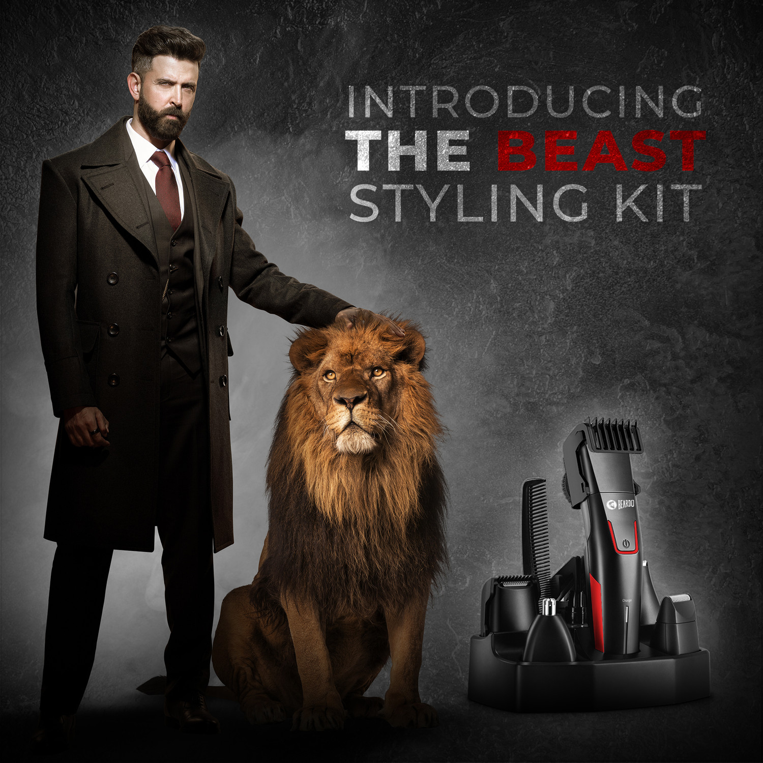 Image of Beardo Beast Styling Trimmer Kit for Men Runtime: 60 min
