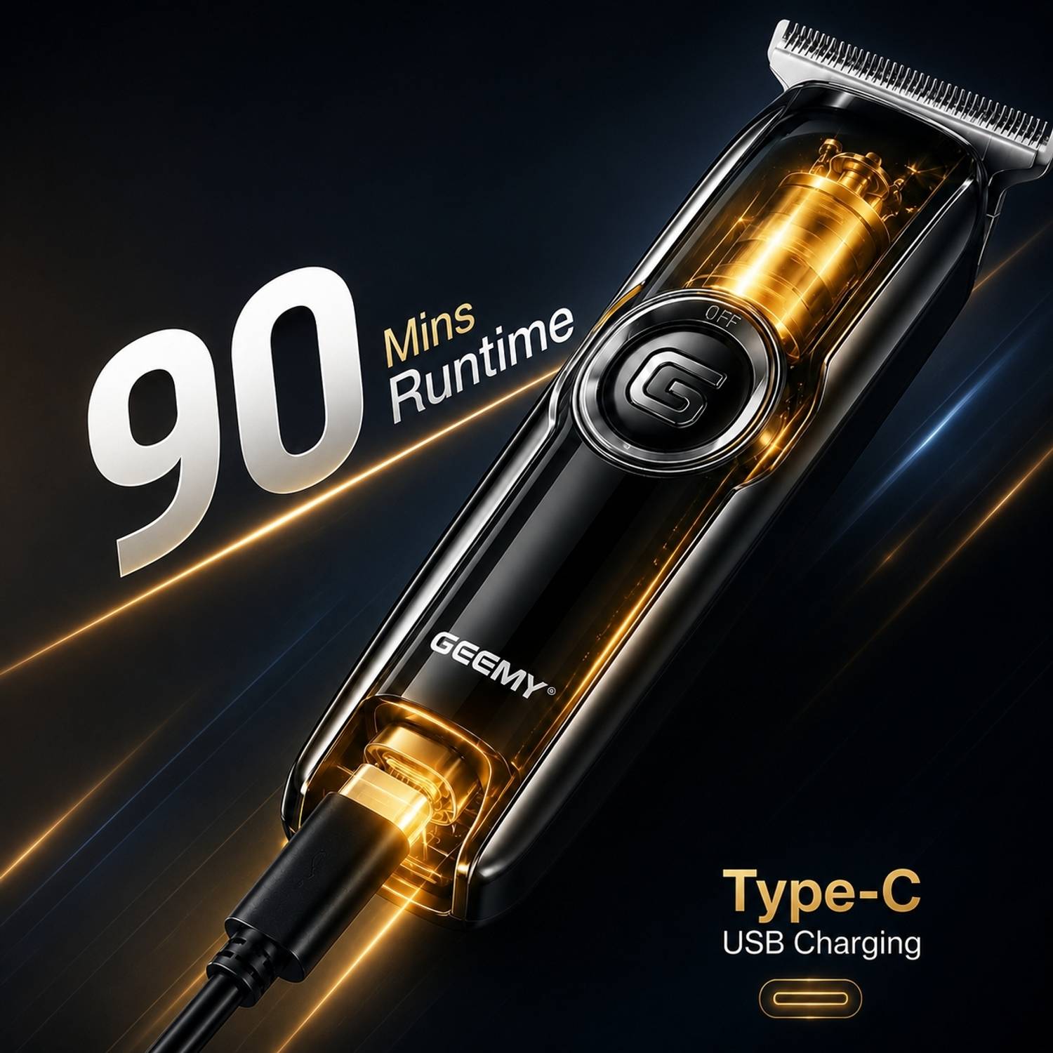 Geemy 9050-Hair Trimmer for Men - Image 3
