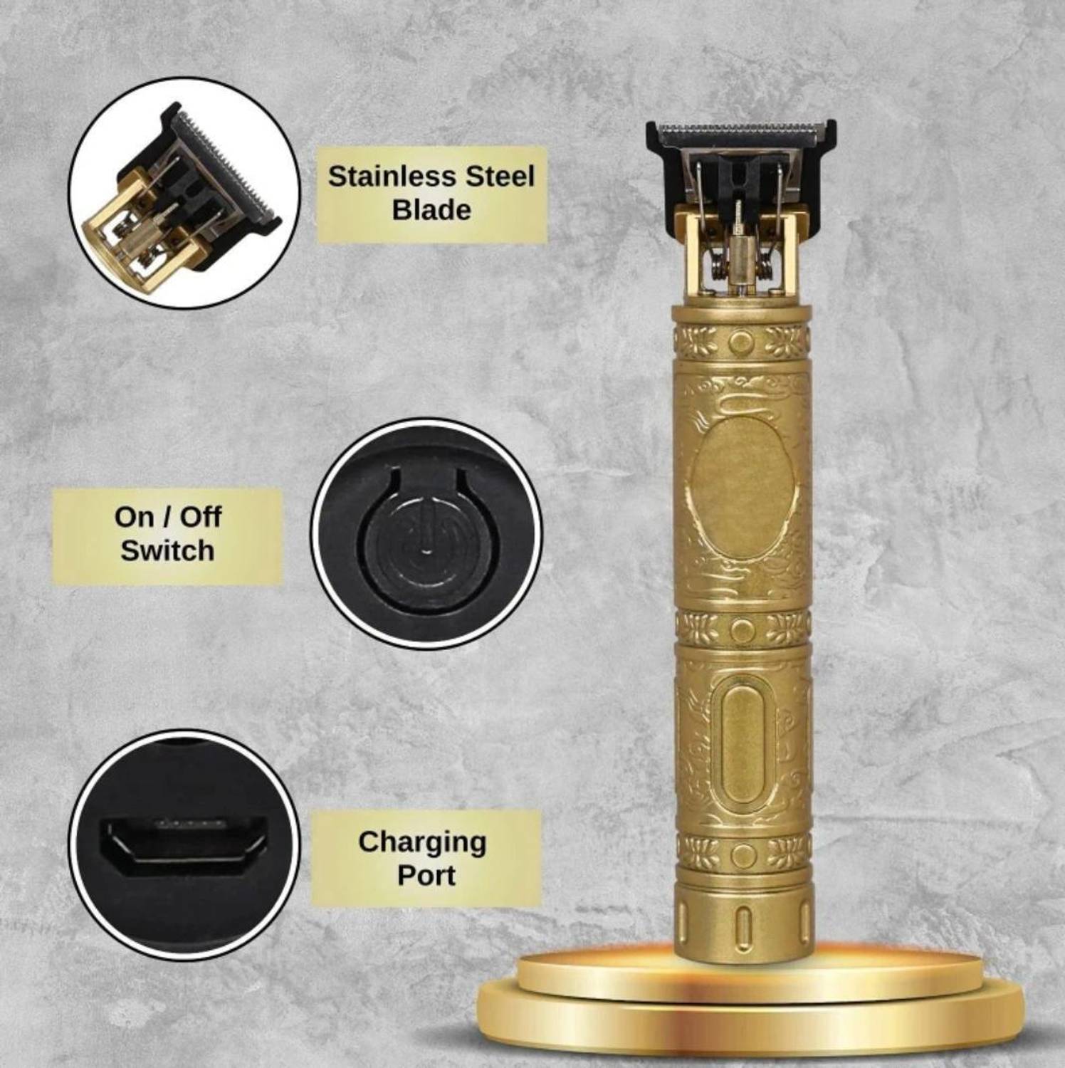 GETTRADE T9 USB Rechargeable Beard Trimmer - Image 4