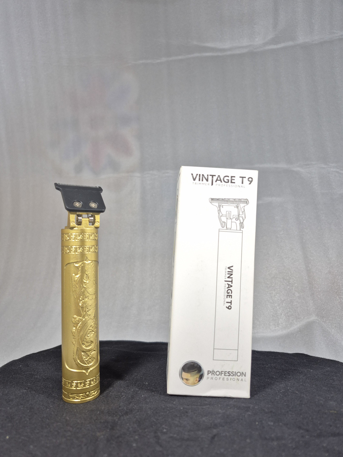 Image of vintagee T9 Professional Hair Trimmer for Men |Cordless Rechargeable Beard & Hair Clipper Trimmer 120 min Runtime 5 Length Settings (Gold)