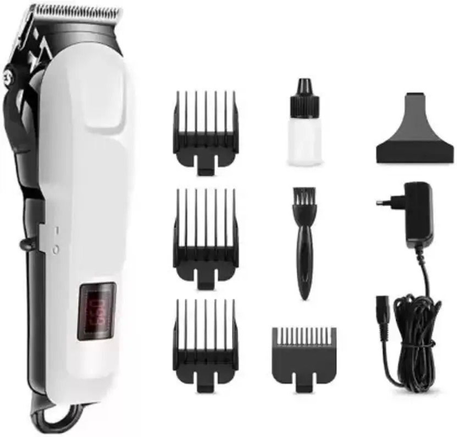 Image of JAMMY ZONES KM-809A Salon-Style Cordless Professonal TrimmerSkin-Friendly A13 Fully Waterproof Trimmer 240 min Runtime 4 Length Settings