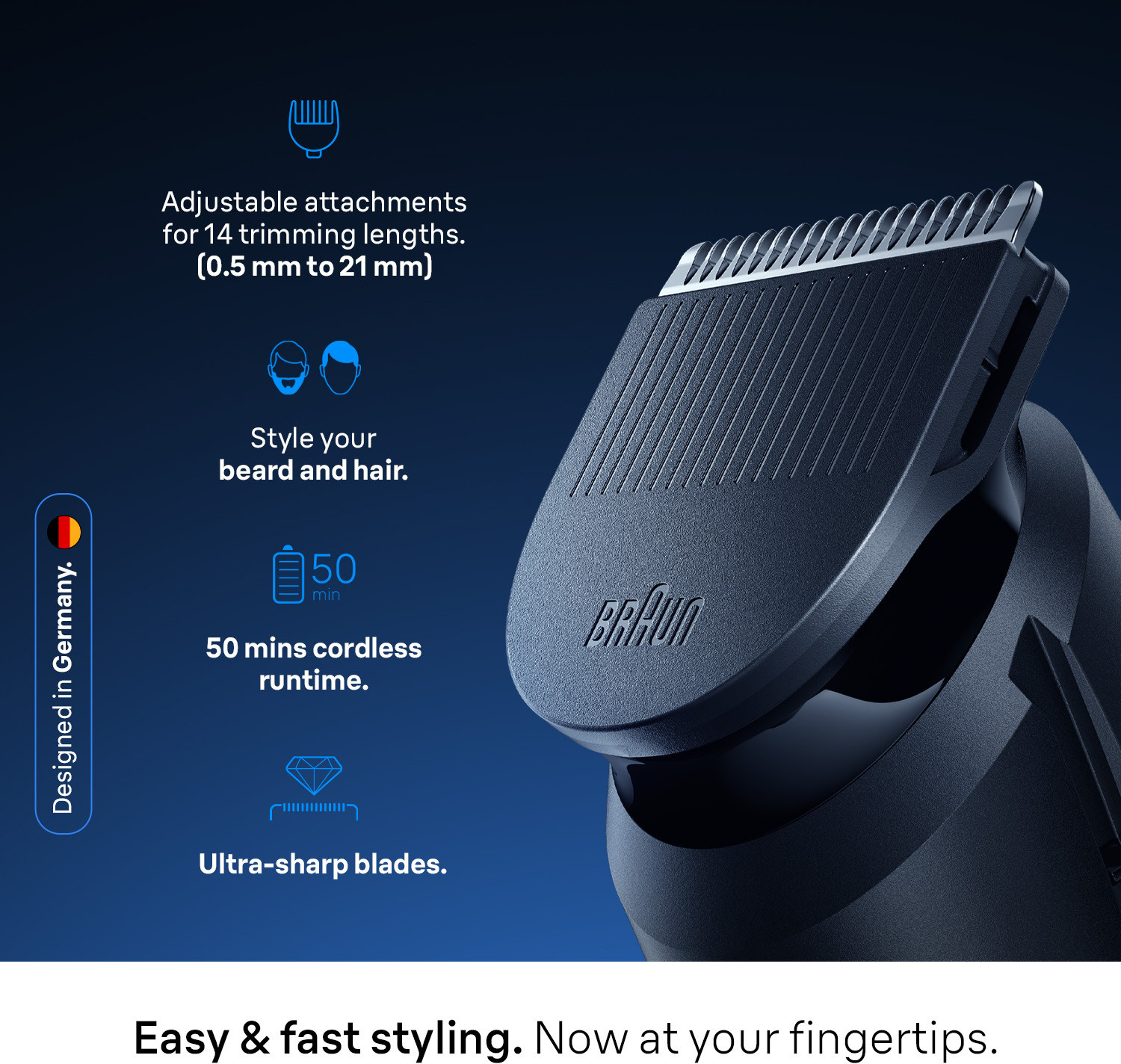 Image of Braun Series 3 All-in-one Grooming Kit Grooming Kit 50 min Runtime 1 Length Settings