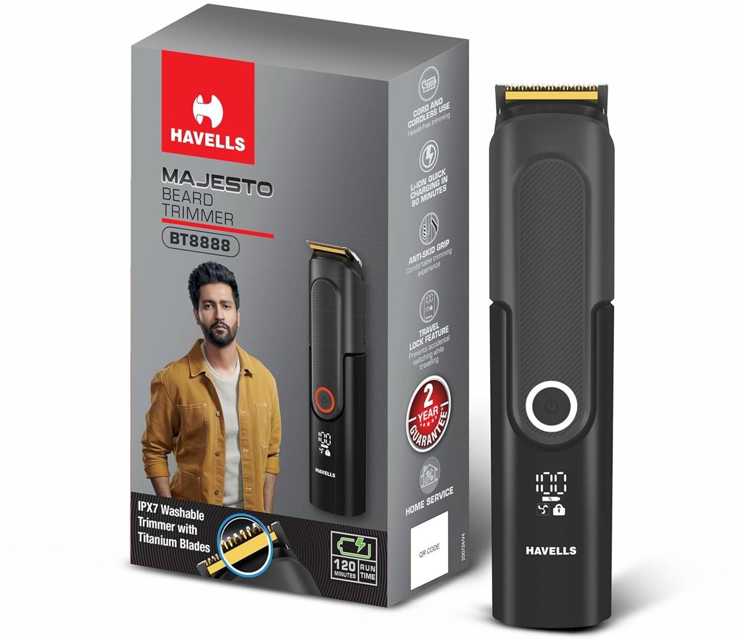 HAVELLS BT8888 Trimmer 120 min Runtime 40 Lengths
