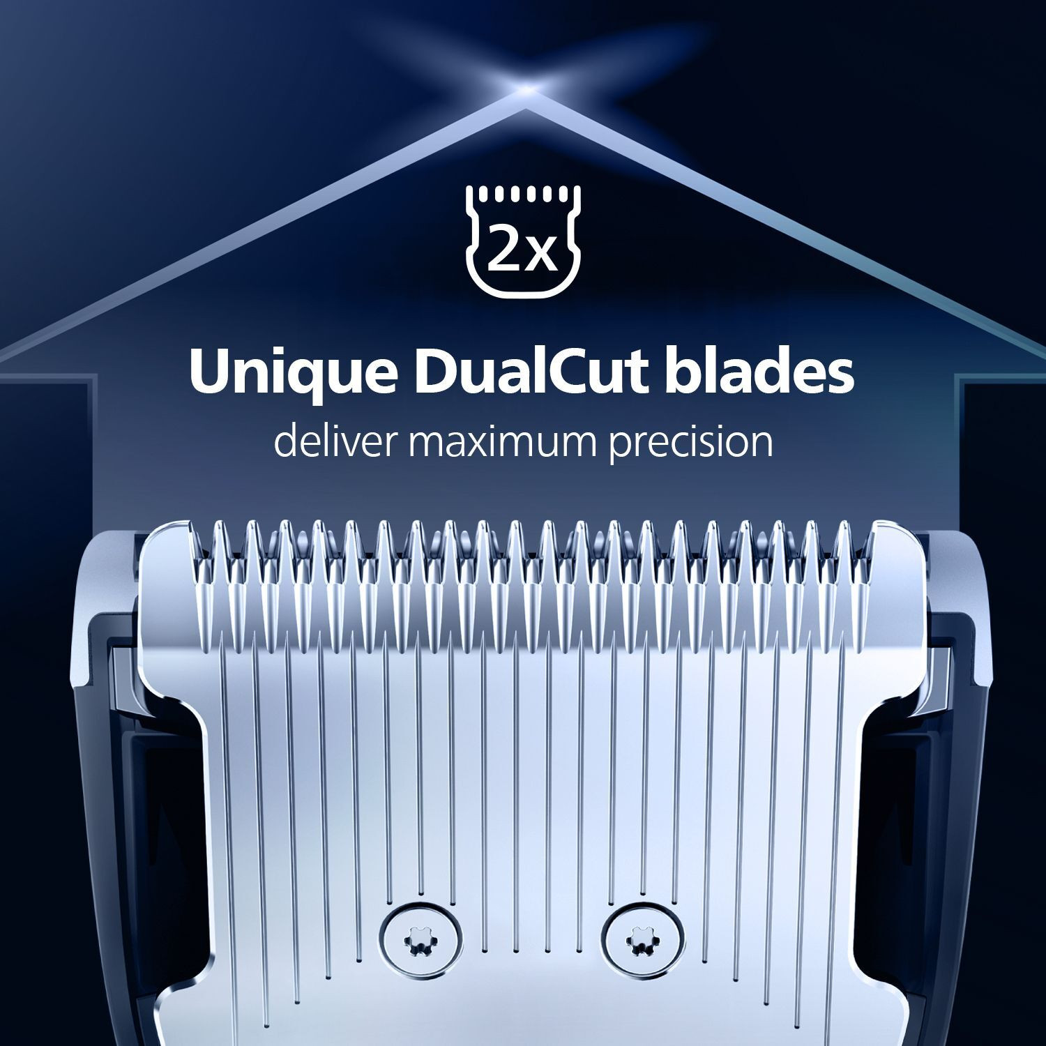 Image of PHILIPS MG3760 /33, 11 in 1 Multigroomer, Unique DualCut Tech Grooming Kit 75 min Runtime 8 Length Settings