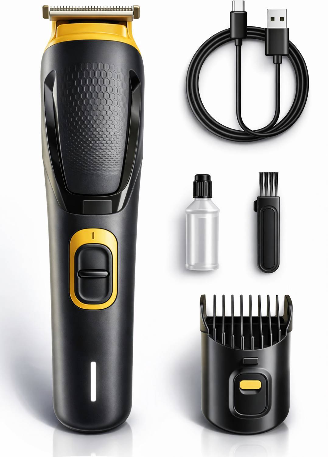 Misuhrobir Trimmer Men Fully Waterproof Trimmer 90 min  Runtime 5 Length Settings
