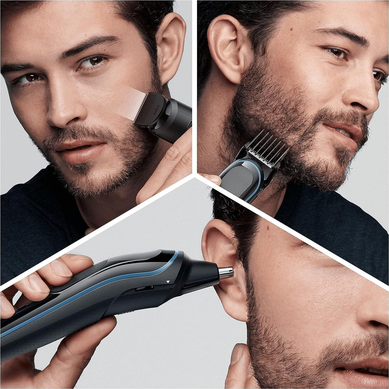 Image of Braun All In One Trimmer | Multi-Grooming Kit for Face, Hair, Body & More Fully Waterproof Grooming Kit 100 min Runtime 40 Length Settings