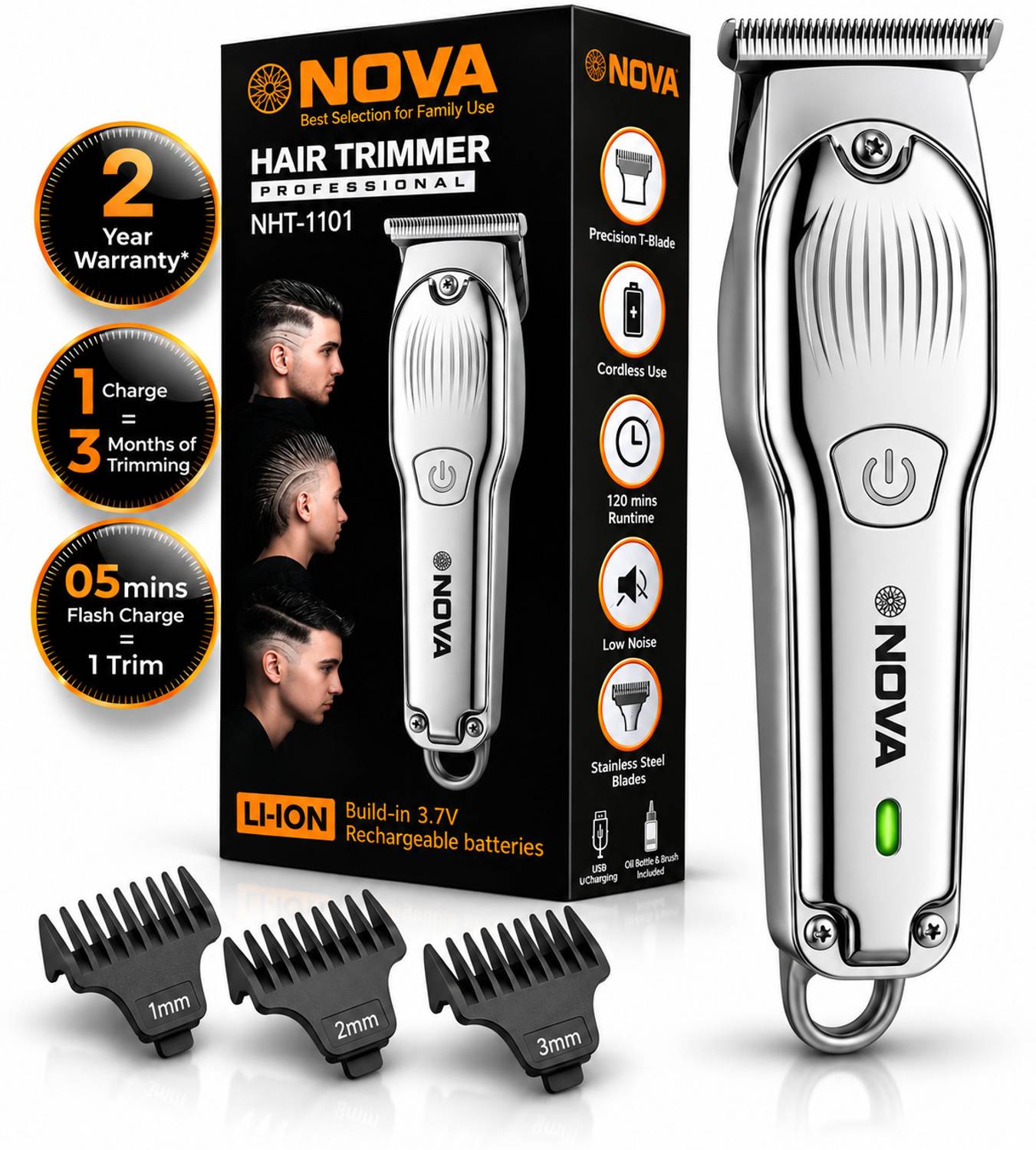 NOVA NHT 1101 Trimmer 120 min Runtime - Image 1