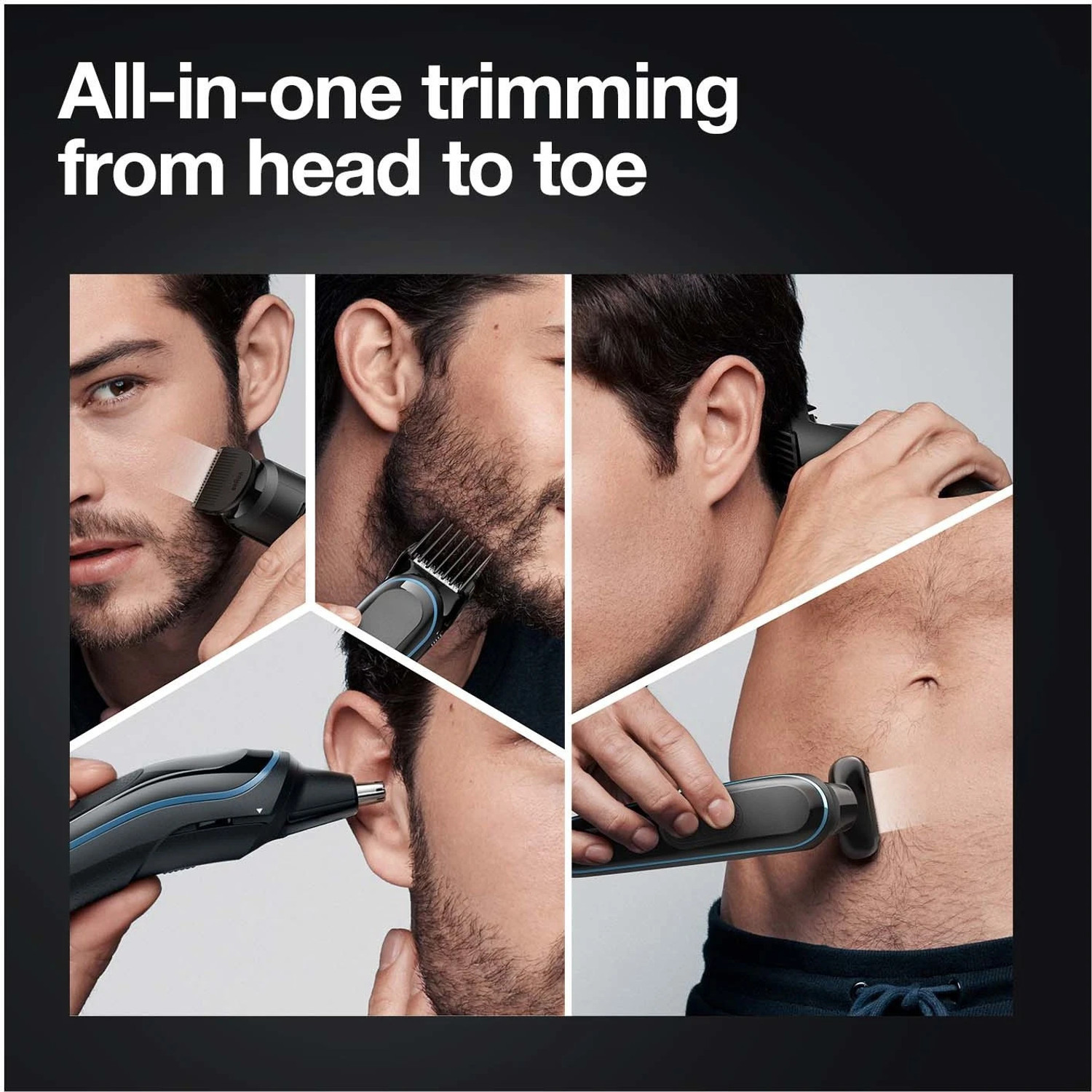 Image of Braun MGK5380, 9-in-1 Beard Trimmer for Men, All-in-One Tool, 7 attachments Trimmer 100 min Runtime 13 Length Settings