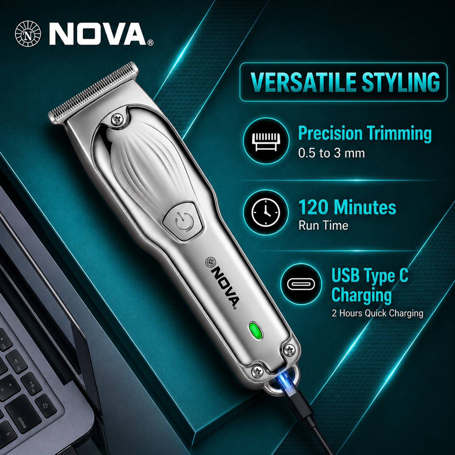 NOVA NHT 1101 Trimmer 120 min Runtime - Image 3