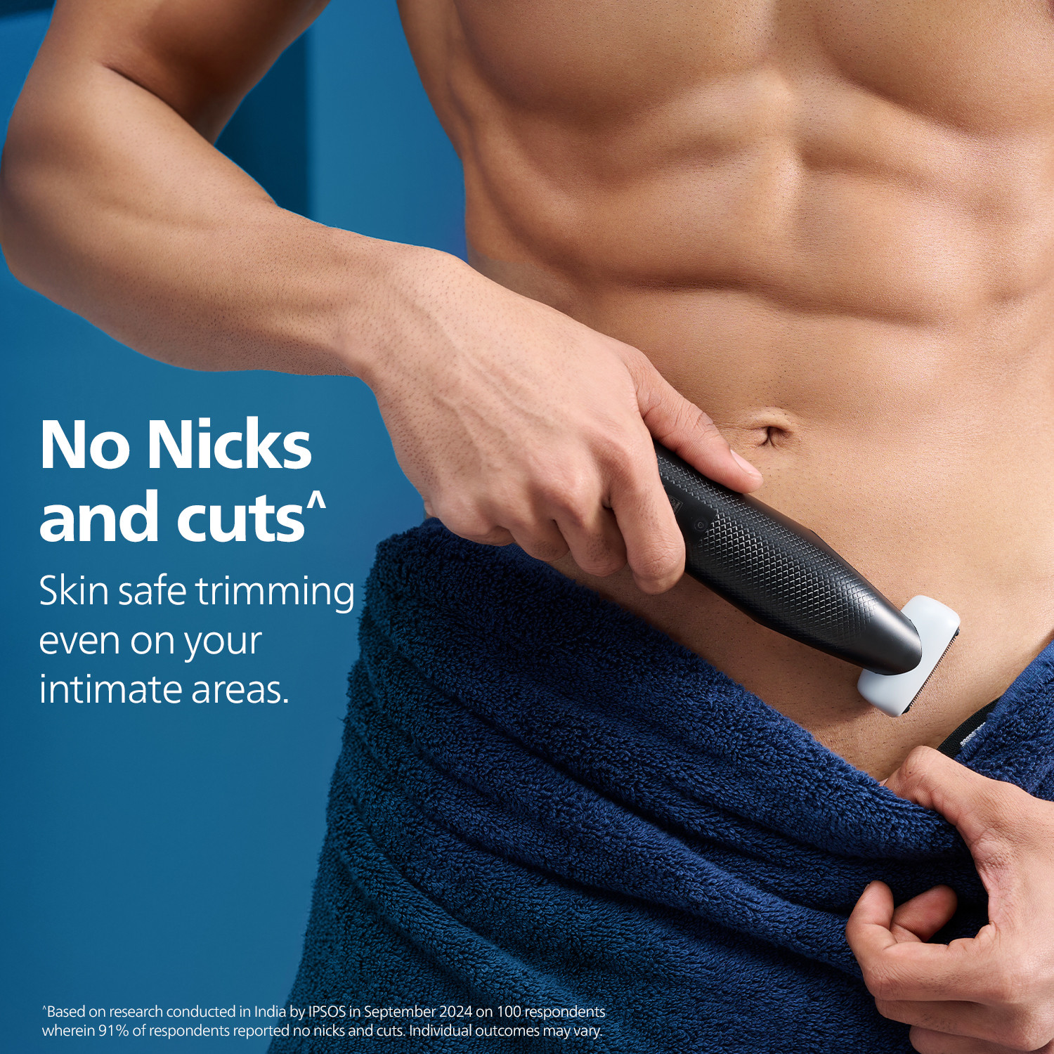 Image of PHILIPS BG3007 /01, Body Groomer, Sensitive Skin, Patented Pearl Tips Trimmer 40 min Runtime 1 Length Settings
