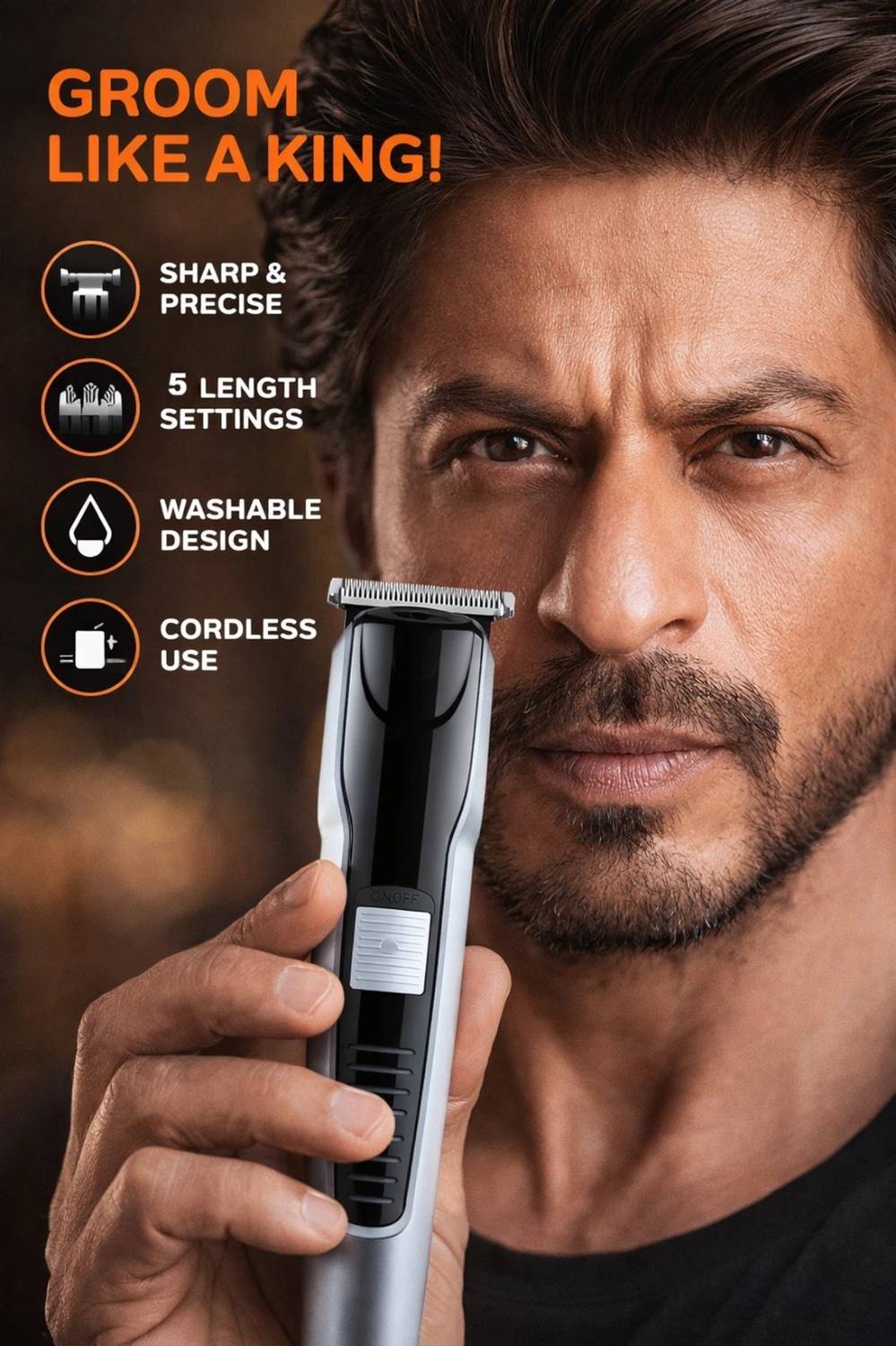 CLINLINSO 538 Beard Trimmer For Men - Image 4