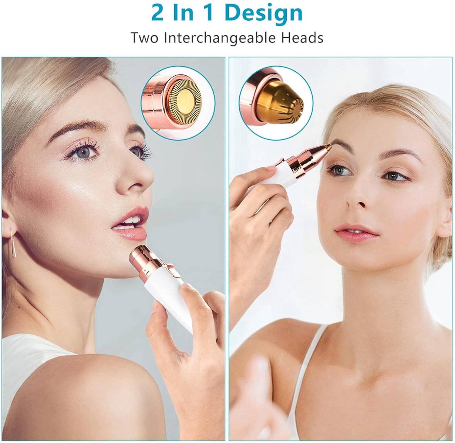 HavenFlix 2 in 1 Rechargeable Hair Removal Trimmer for Women - Image 5