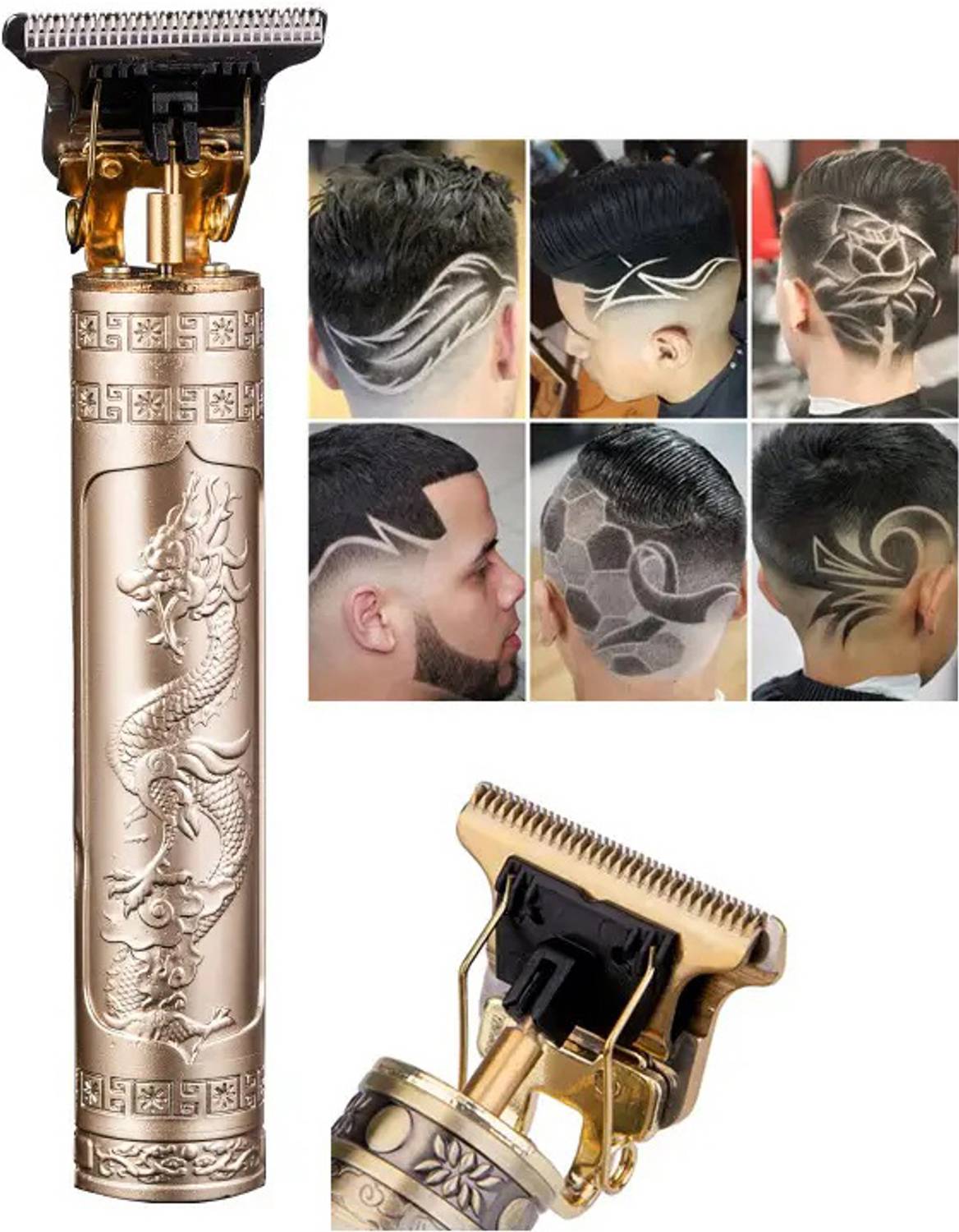 GETTRADE T9 Vintage USB Beard Trimmer - Image 2