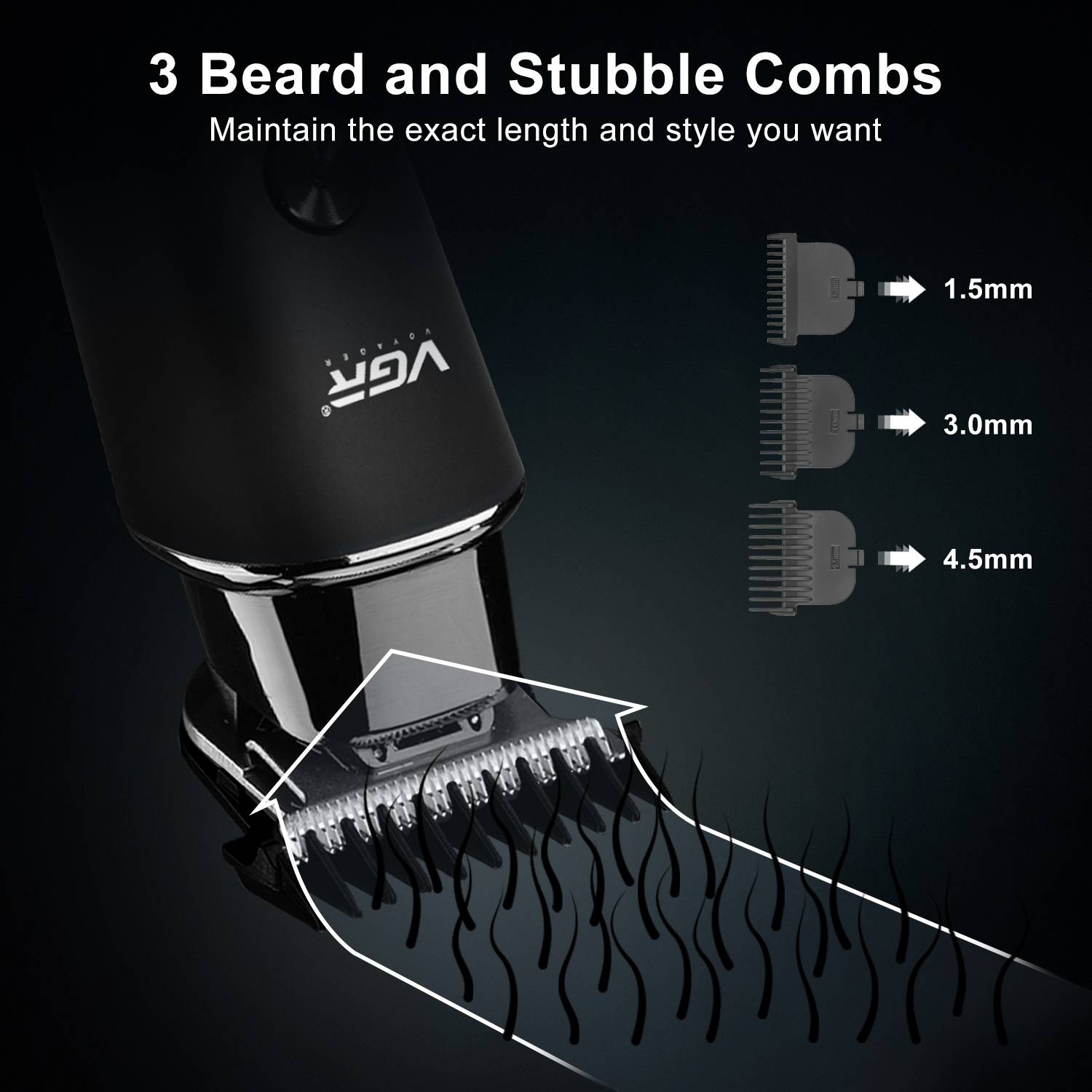 VGR V-937 Hair Trimmer 500 min Runtime - Image 5