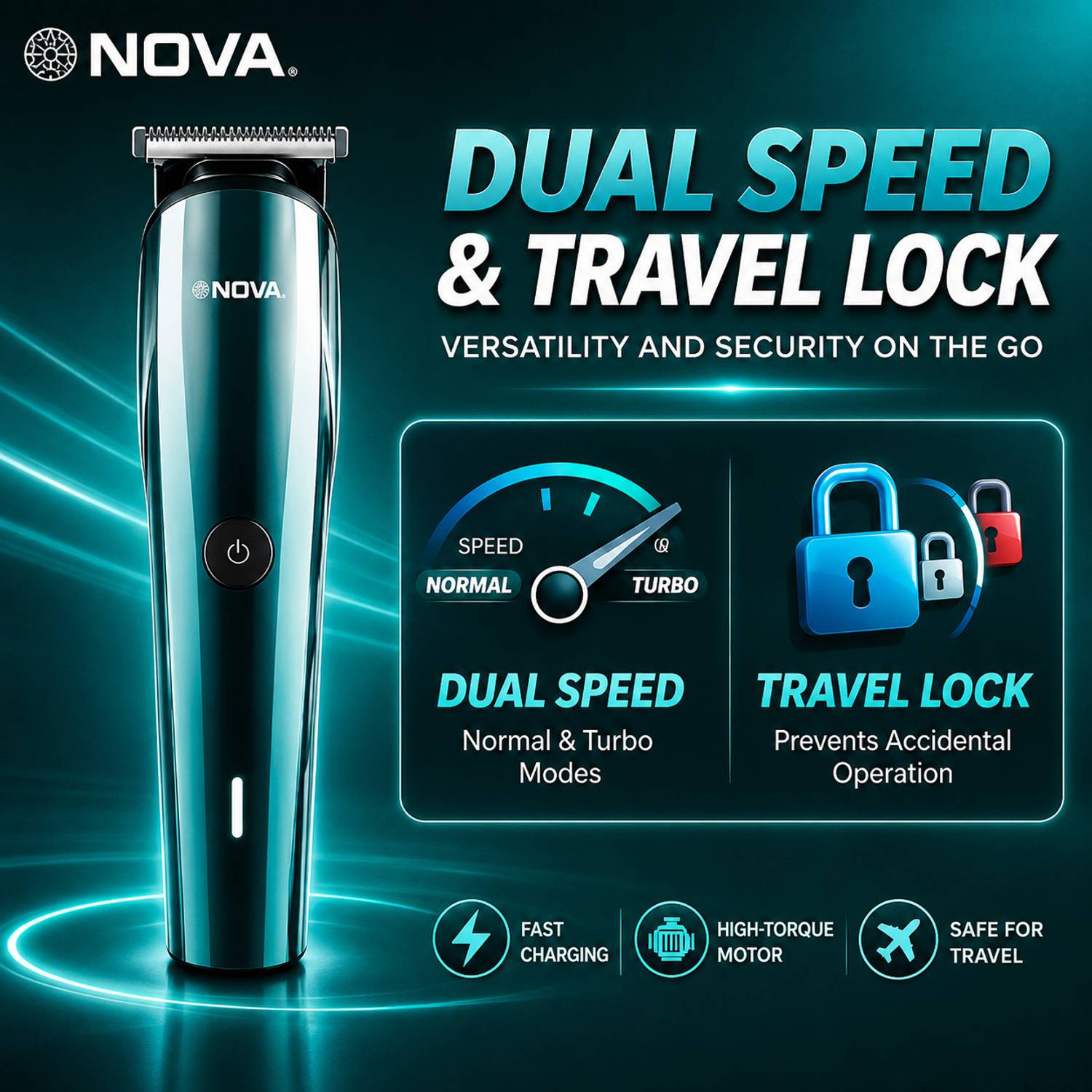 NOVA NHT 1133 Trimmer 150 min Runtime 24 Length Settings - Image 3