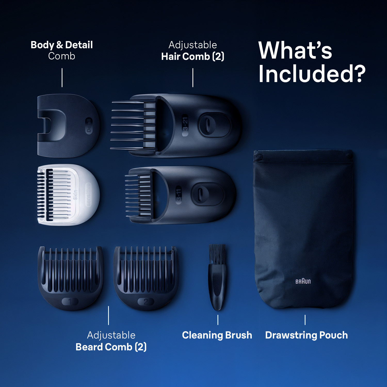 Image of Braun Series 3 All-in-one Grooming Kit Grooming Kit 50 min Runtime 1 Length Settings