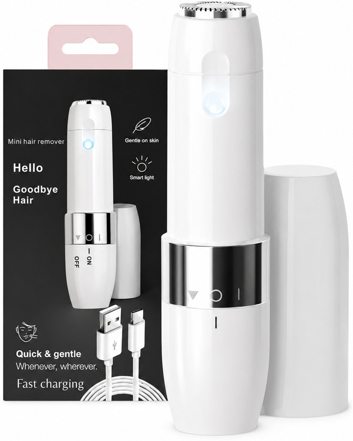 Image of gyolgy Facial Hair Remover for Women|Painless,Upper Lip & Face Hair Trimmer Trimmer 40 min Runtime 1 Length Settings