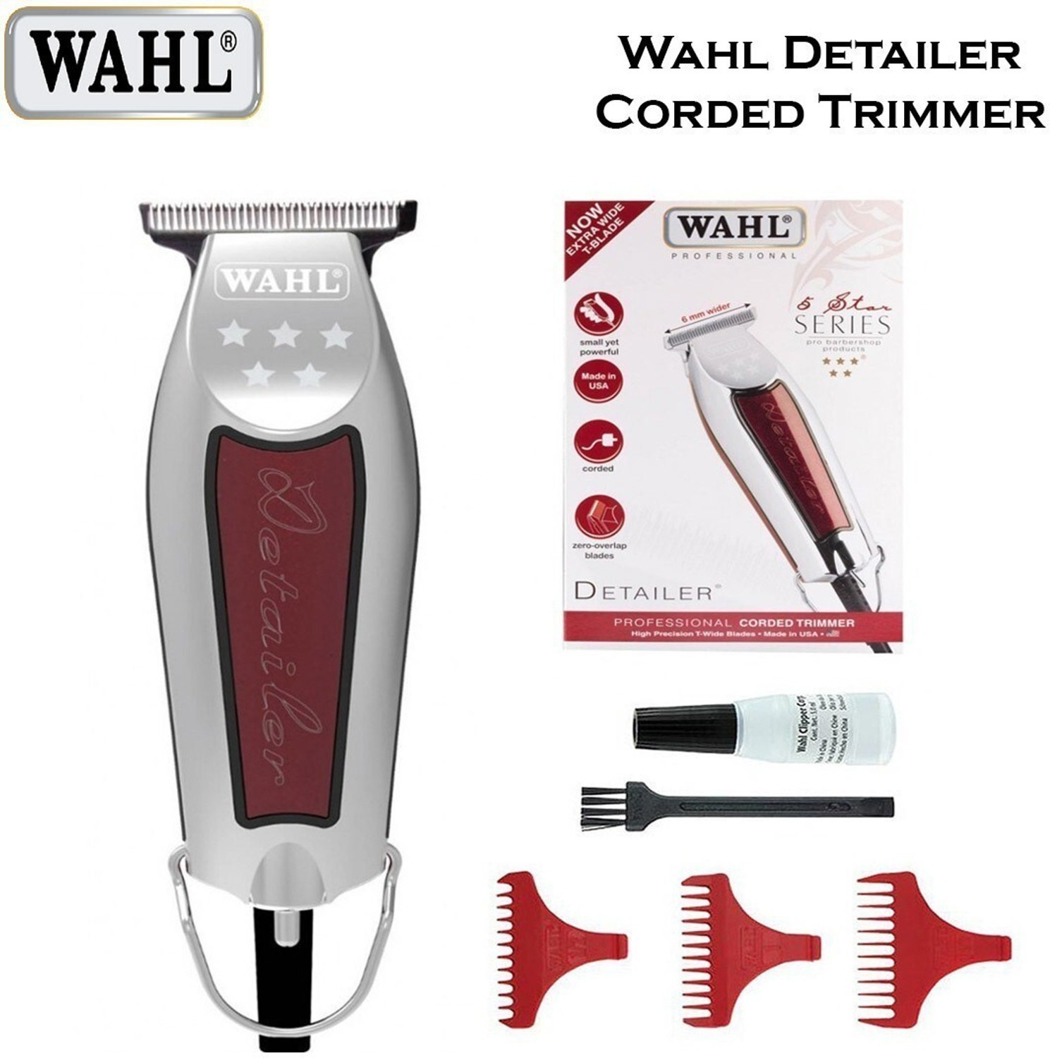 Image of WAHL 08081-924 Trimmer 120 min Runtime 3 Length Settings