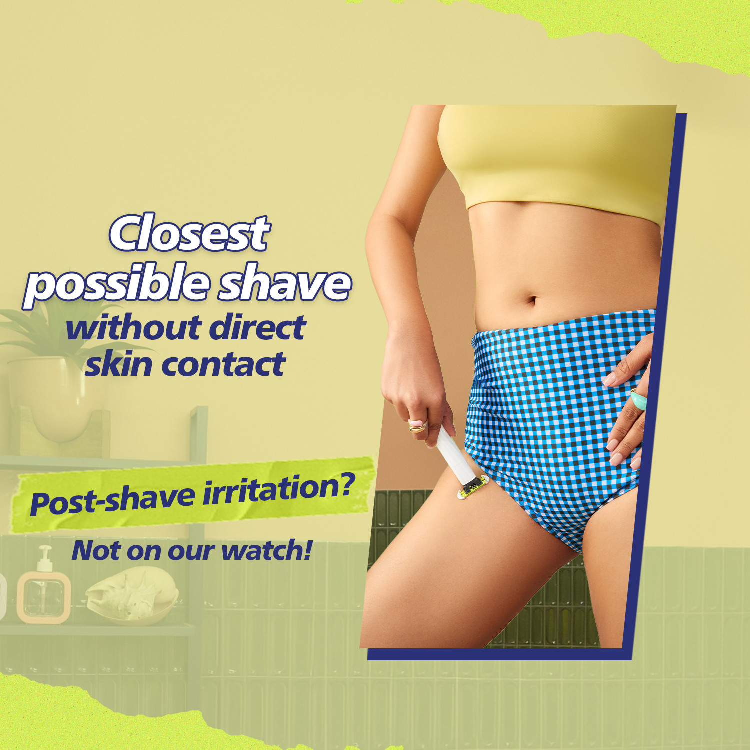 Image of PHILIPS QP1924 /20 OneBlade Razor for Women, Intimate Underarm, Body & Bikini Fully Waterproof Trimmer 30 min Runtime 2 Length Settings
