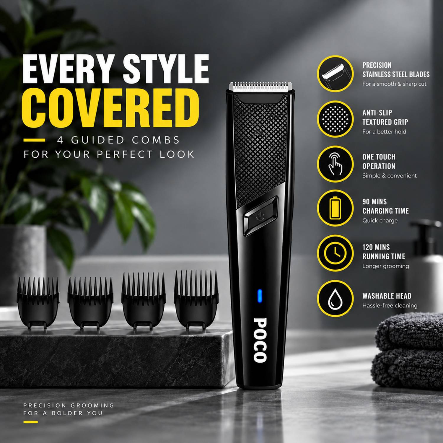 P0C0 PC-31 Cordless Hair Trimmer - Image 2