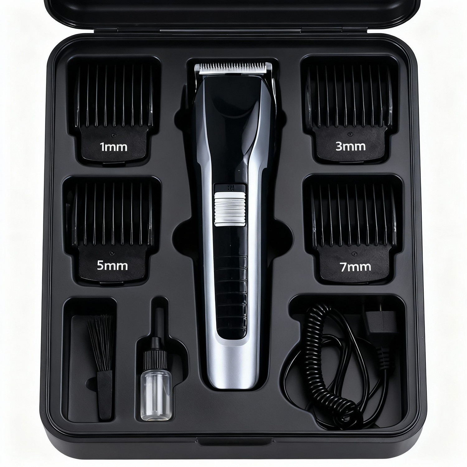 Image of FINARO 538 Waterproof Beard Trimmer | Rechargeable Hair Clipper Trimmer 120 min Runtime 4 Length Settings