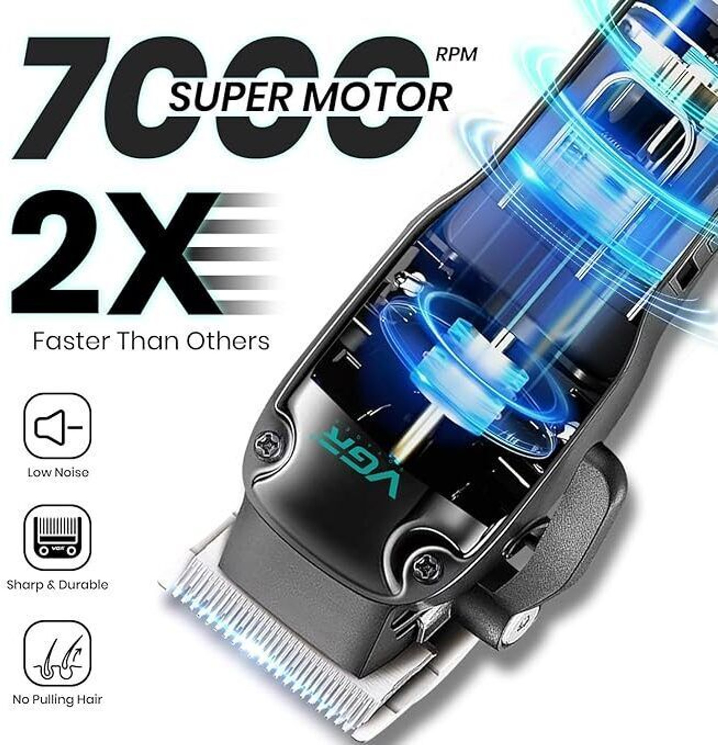 Image of VGR V-013. Grooming Kit 200 min Runtime 8 Length Settings