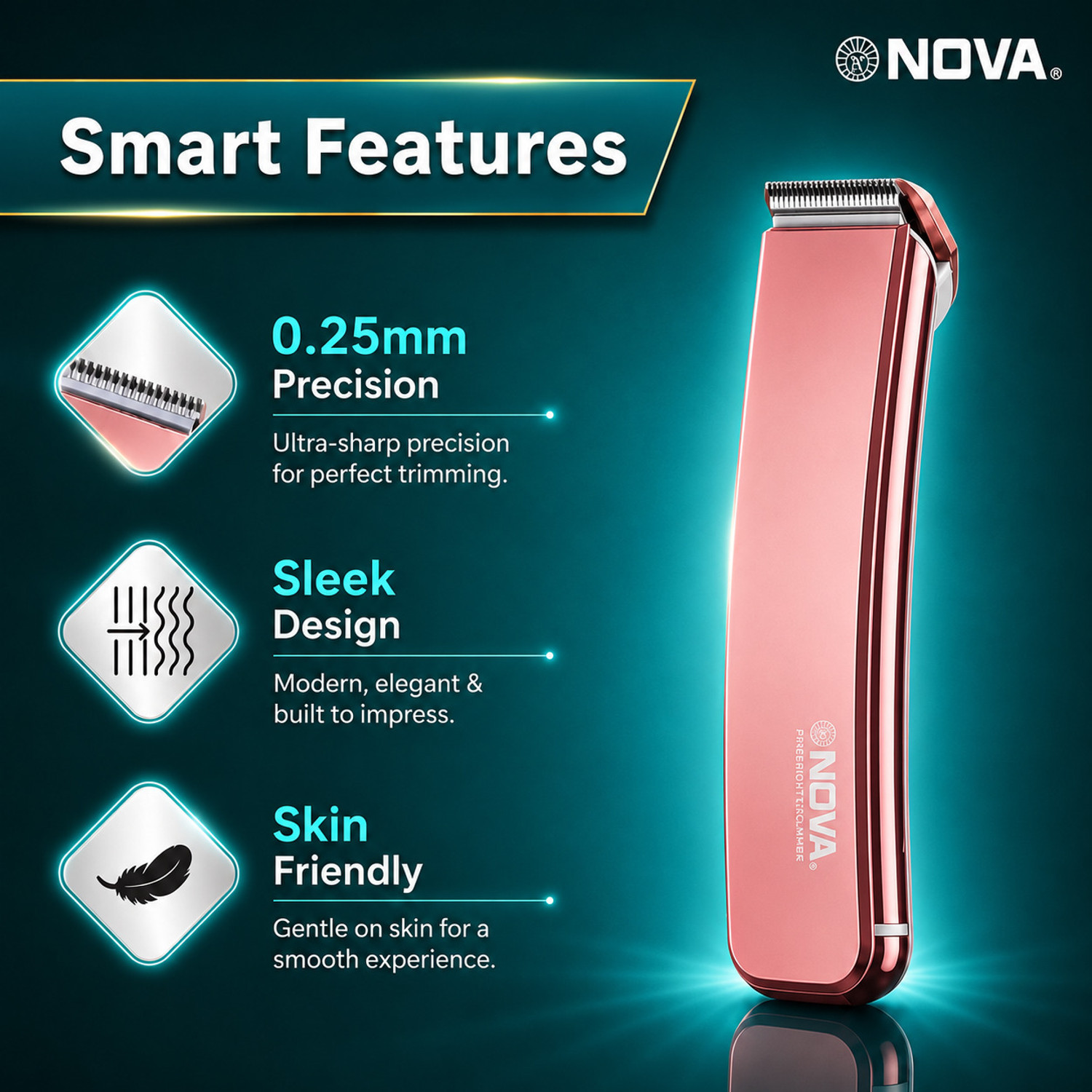 Image of NOVA NHT 1049 /07 Trimmer 30 min Runtime 3 Length Settings