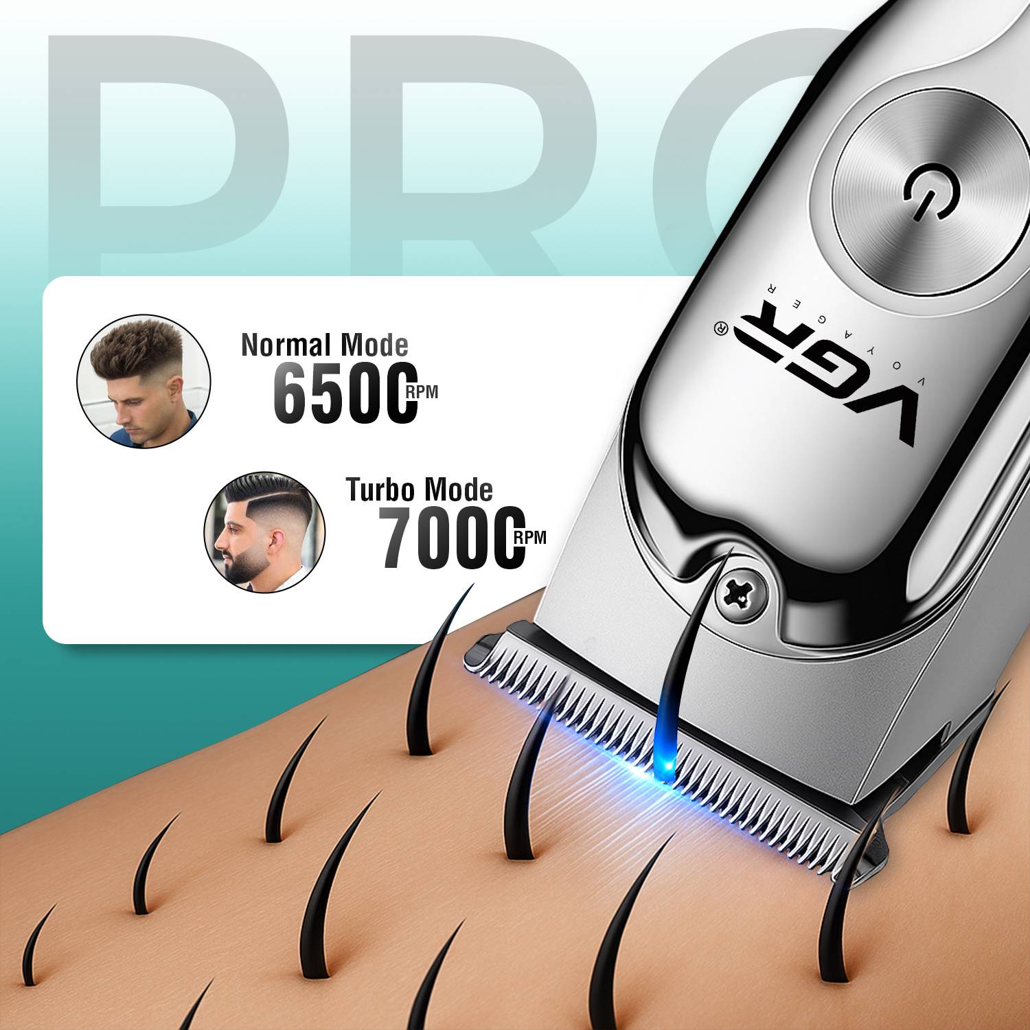 VGR V-071 Professional Trimmer 120 min Runtime - Image 2