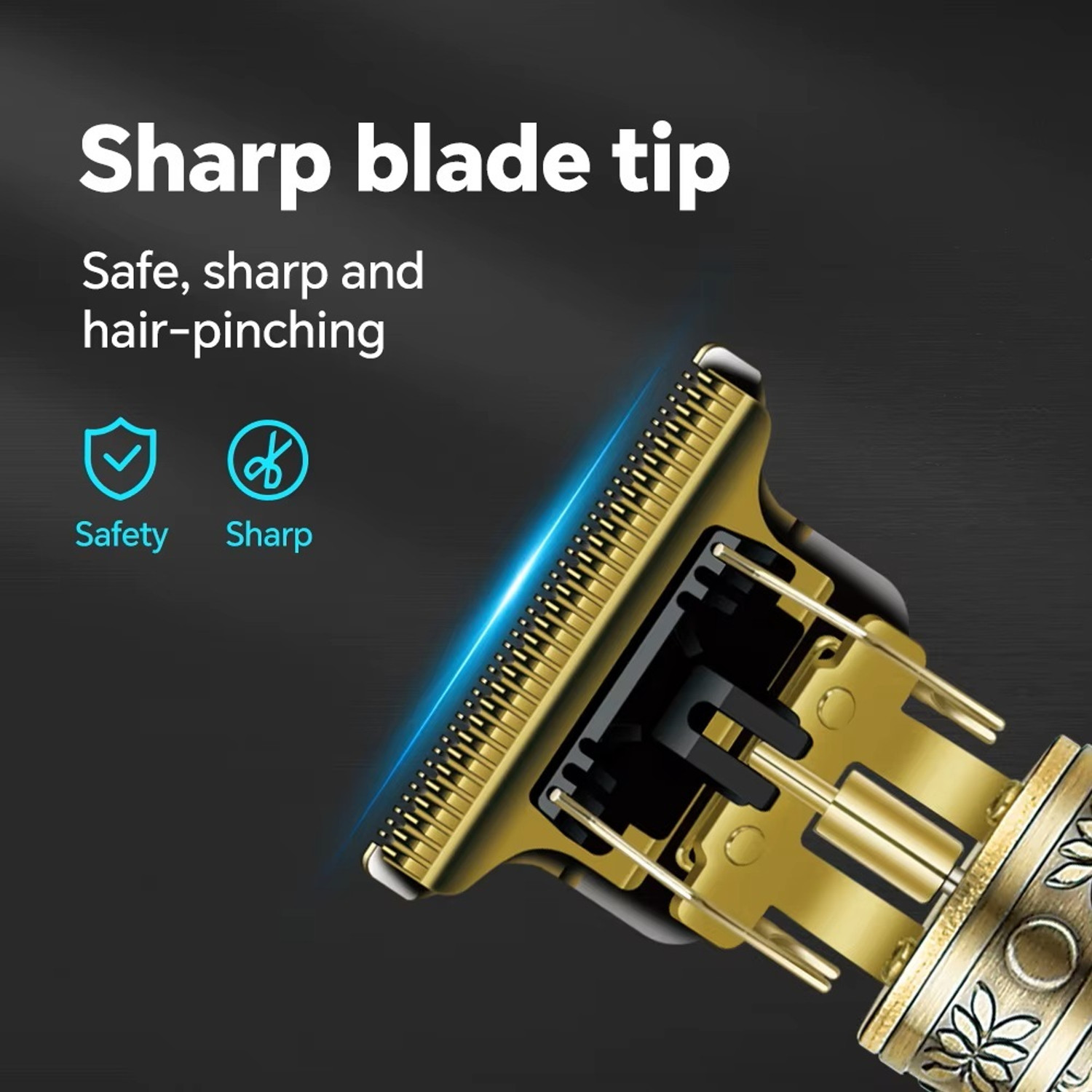 Image of Profiline Waterproof Vintage -T9 Metal Hair Cutting Trimmer with USB charging 0mm Trimmer 60 min Runtime 0 Length Settings
