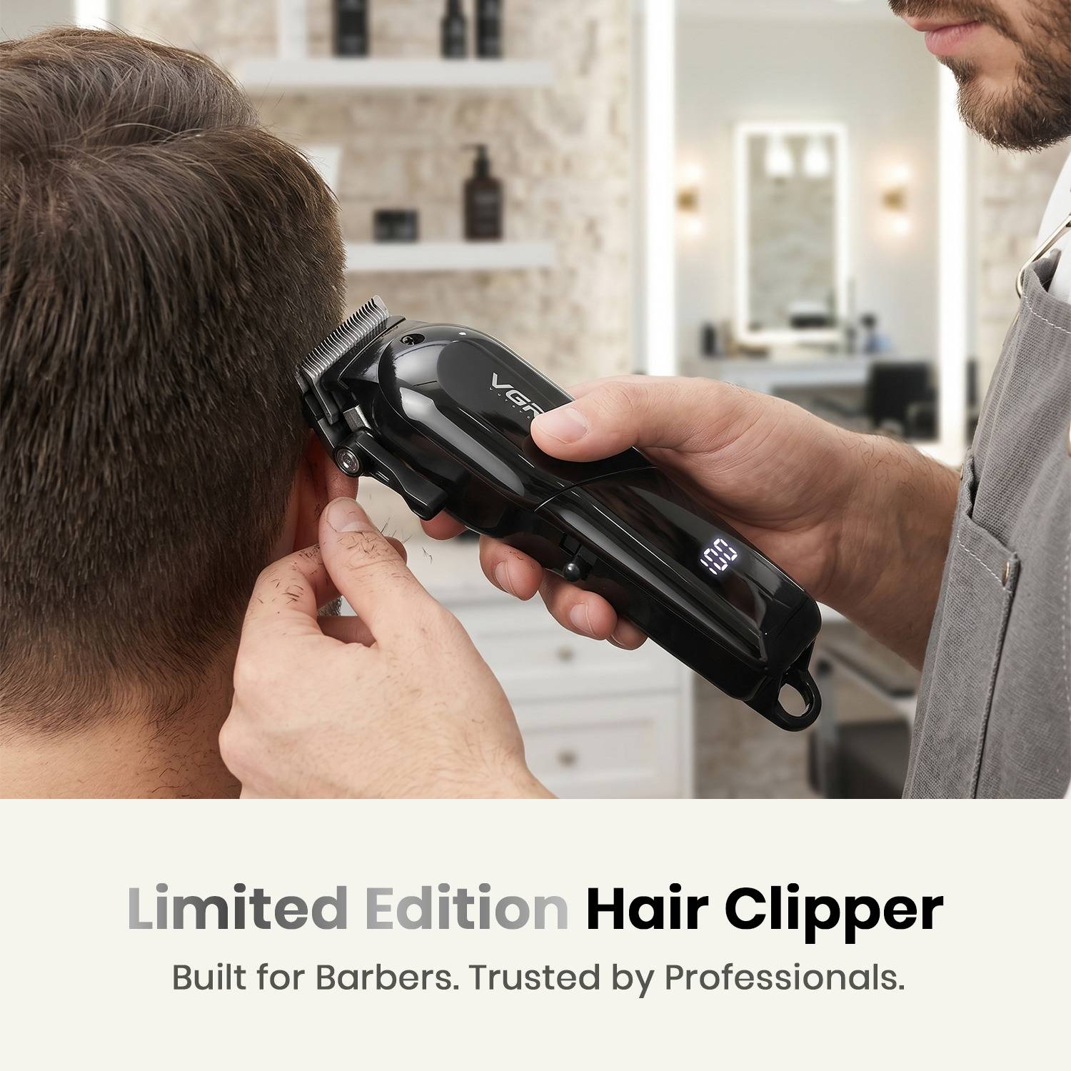 VGR V-118 Hair Clipper with LED Display - Image 3