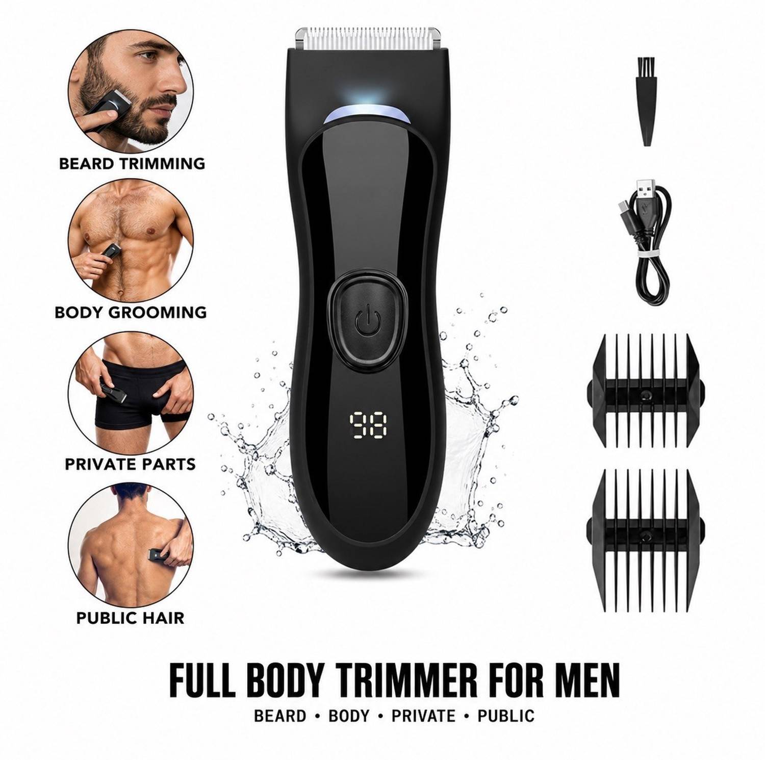 knidaa Body Trimmer for Men 120 min Runtime - Image 2