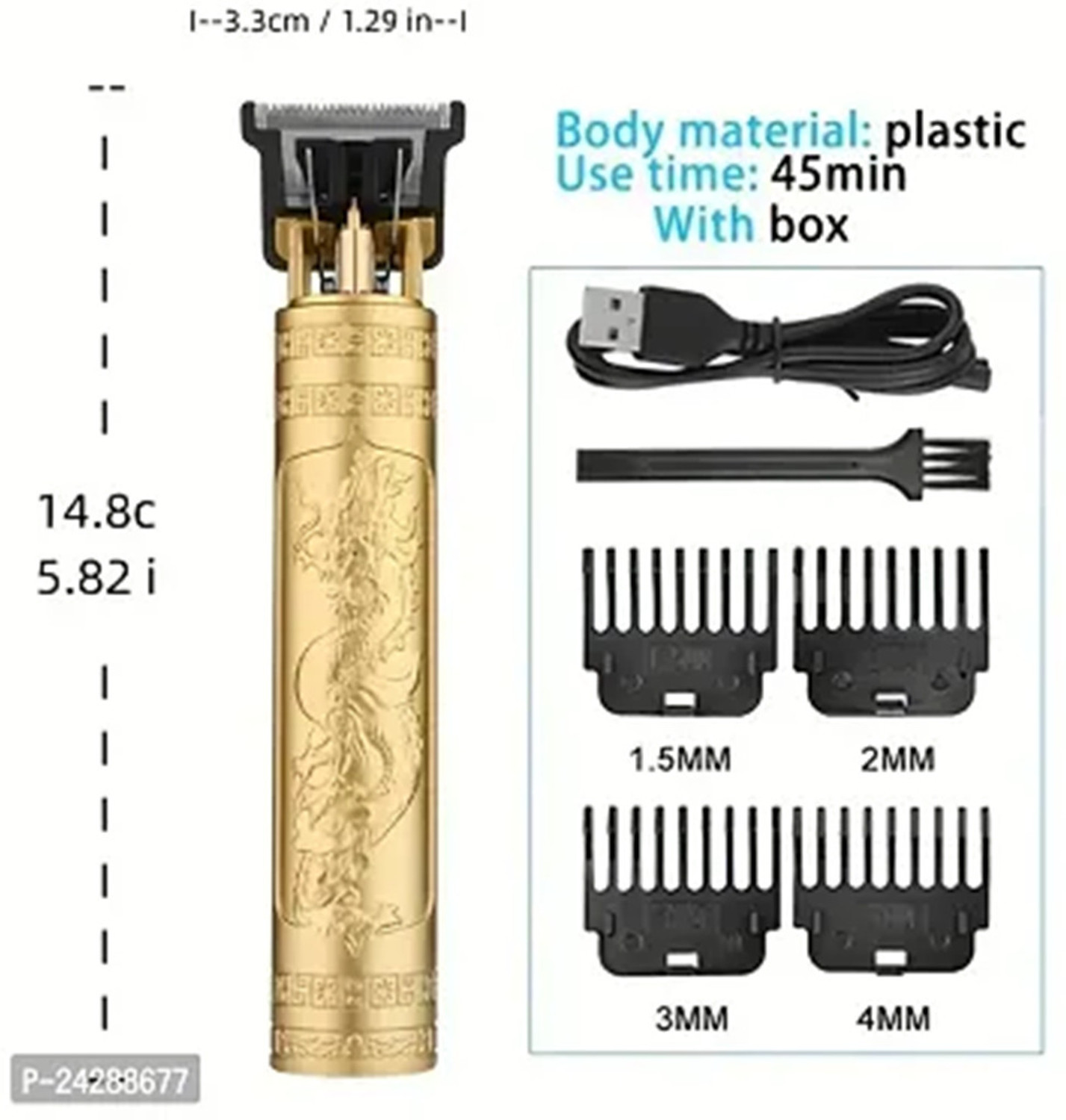Image of FINARO T9 cutting machine shaving Trimmer 90 min Runtime 4 Length Settings