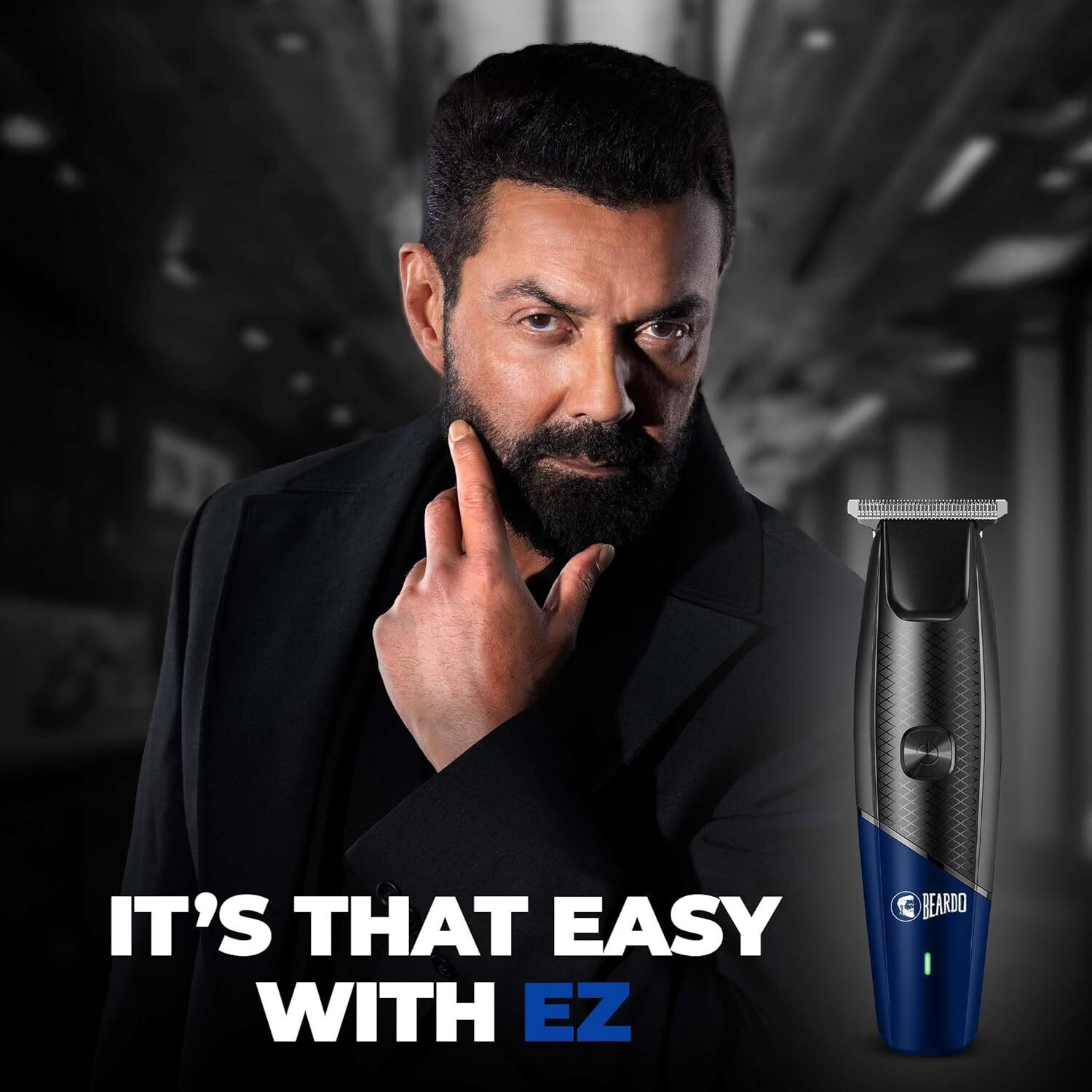 Image of BEARDO EZ Ape-X Beard Trimmer for Men | 7000 RPM Powerful Motor | Durable Fully Waterproof Trimmer 110 min Runtime 4 Length Settings