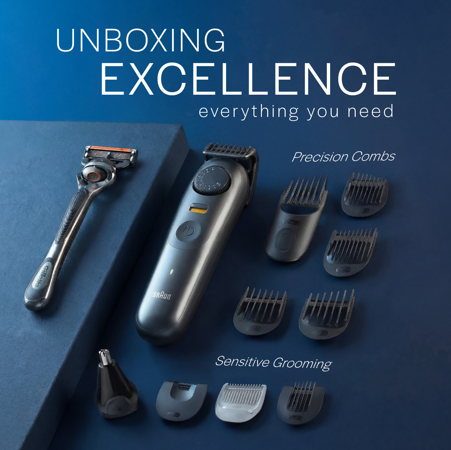Image of Gillette AIO7 Trimmer 120 min Runtime 40 Length Settings